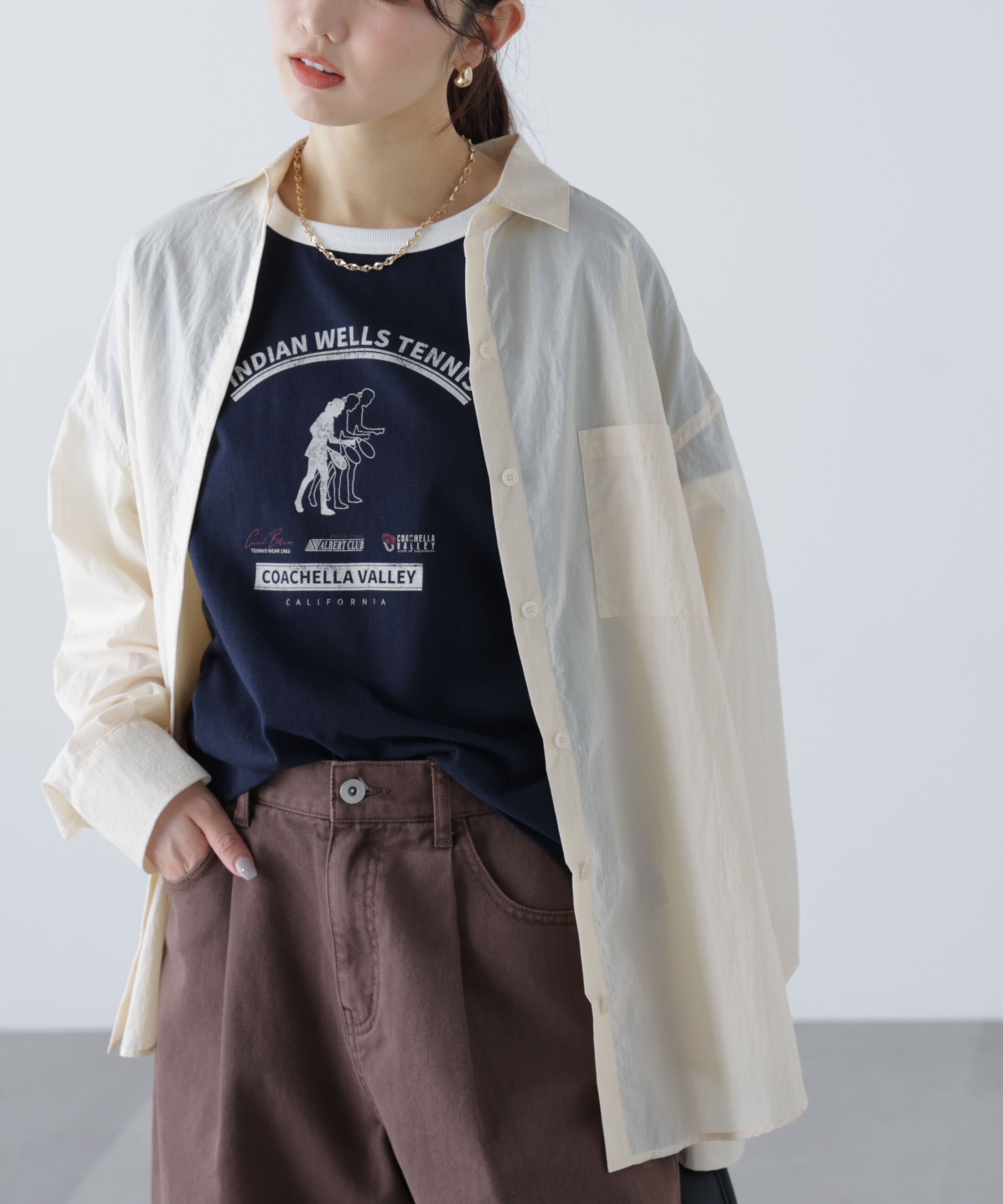  「ナイロンベーシックシャツ」|シャツ・ブラウス|