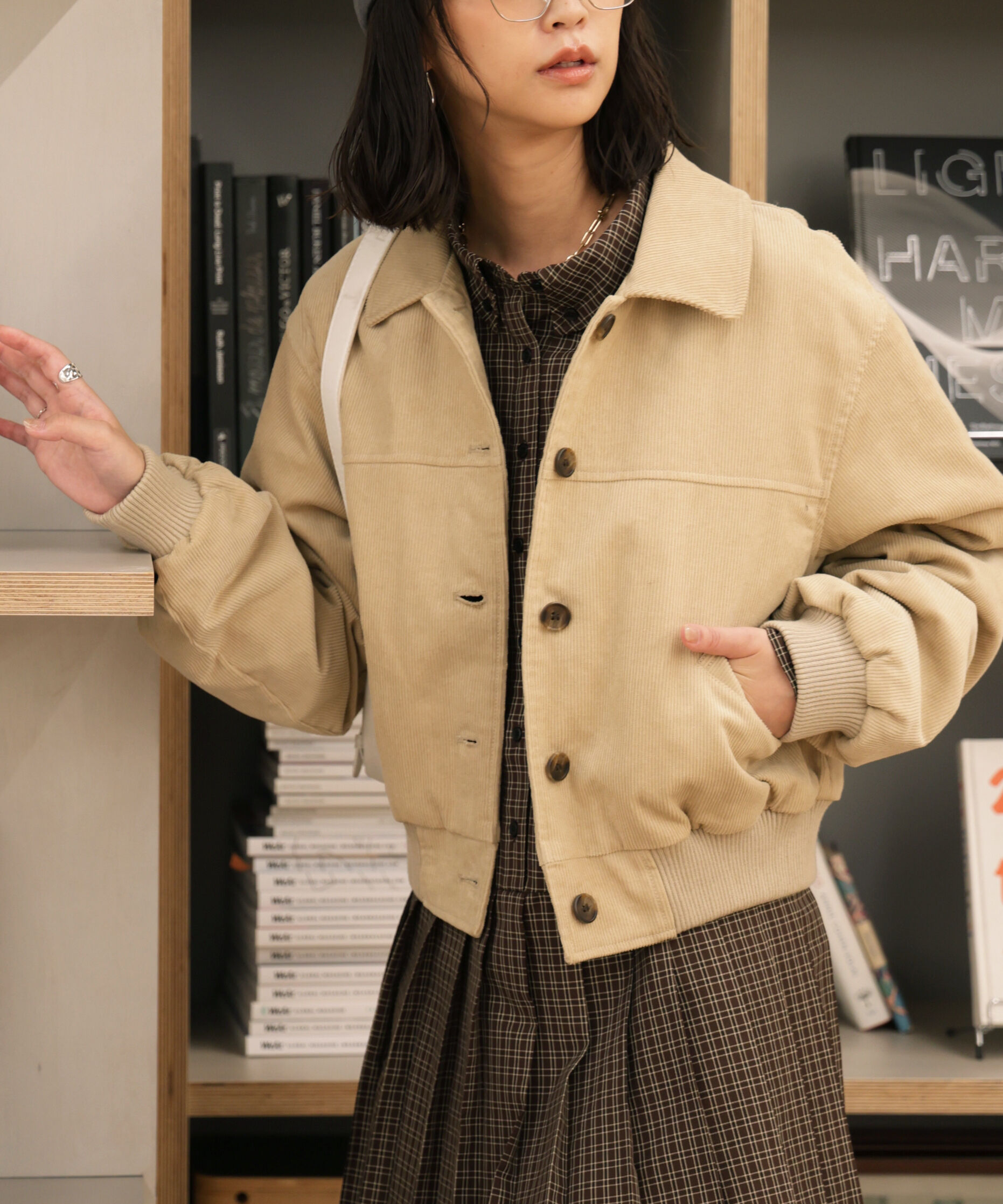  「コーデュロイ中綿ブルゾン」|ブルゾン・スタジャン|