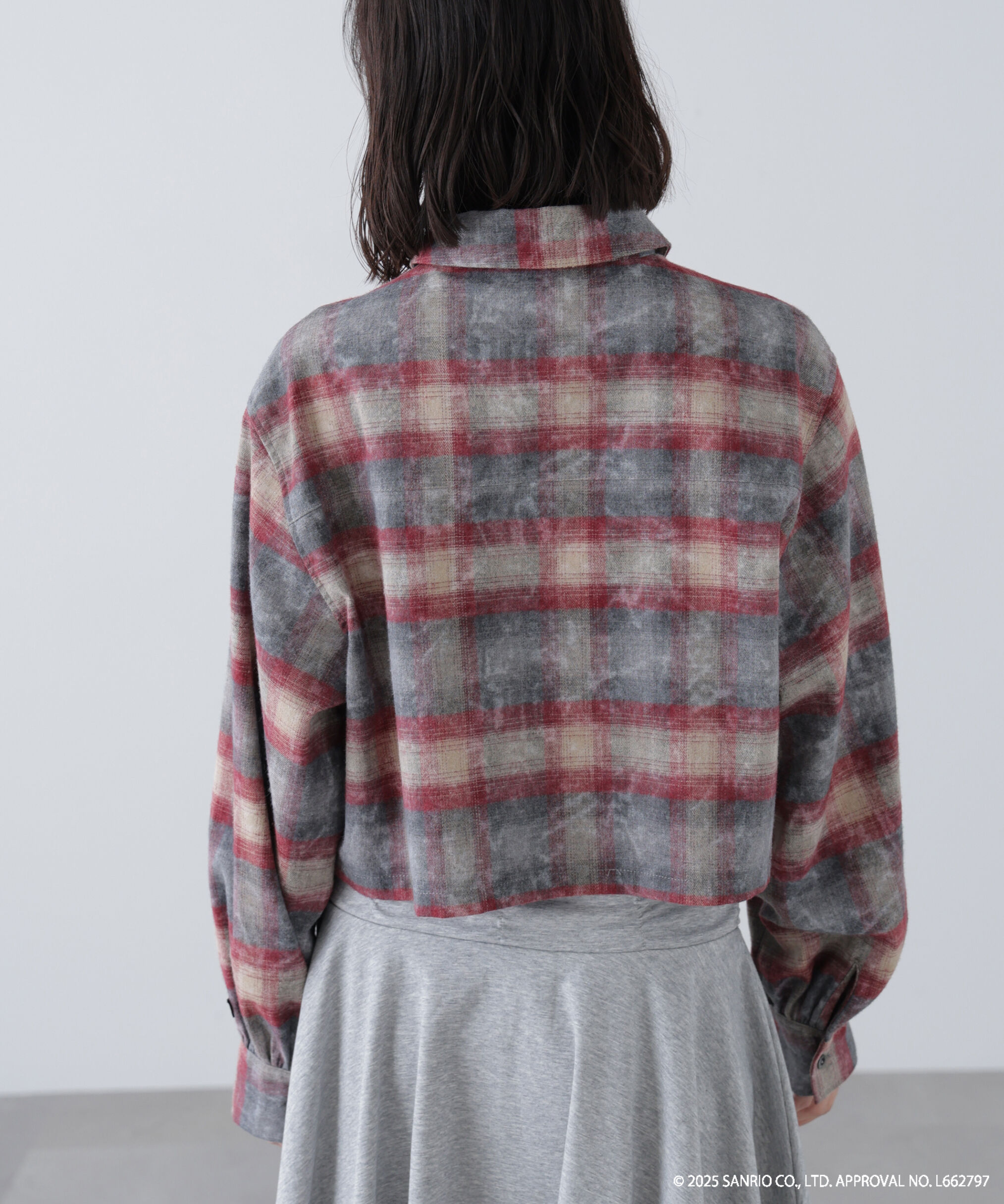  「サンリオキャラクターズコラボ CHECK SHIRT チェックシャツ」|シャツ・ブラウス|