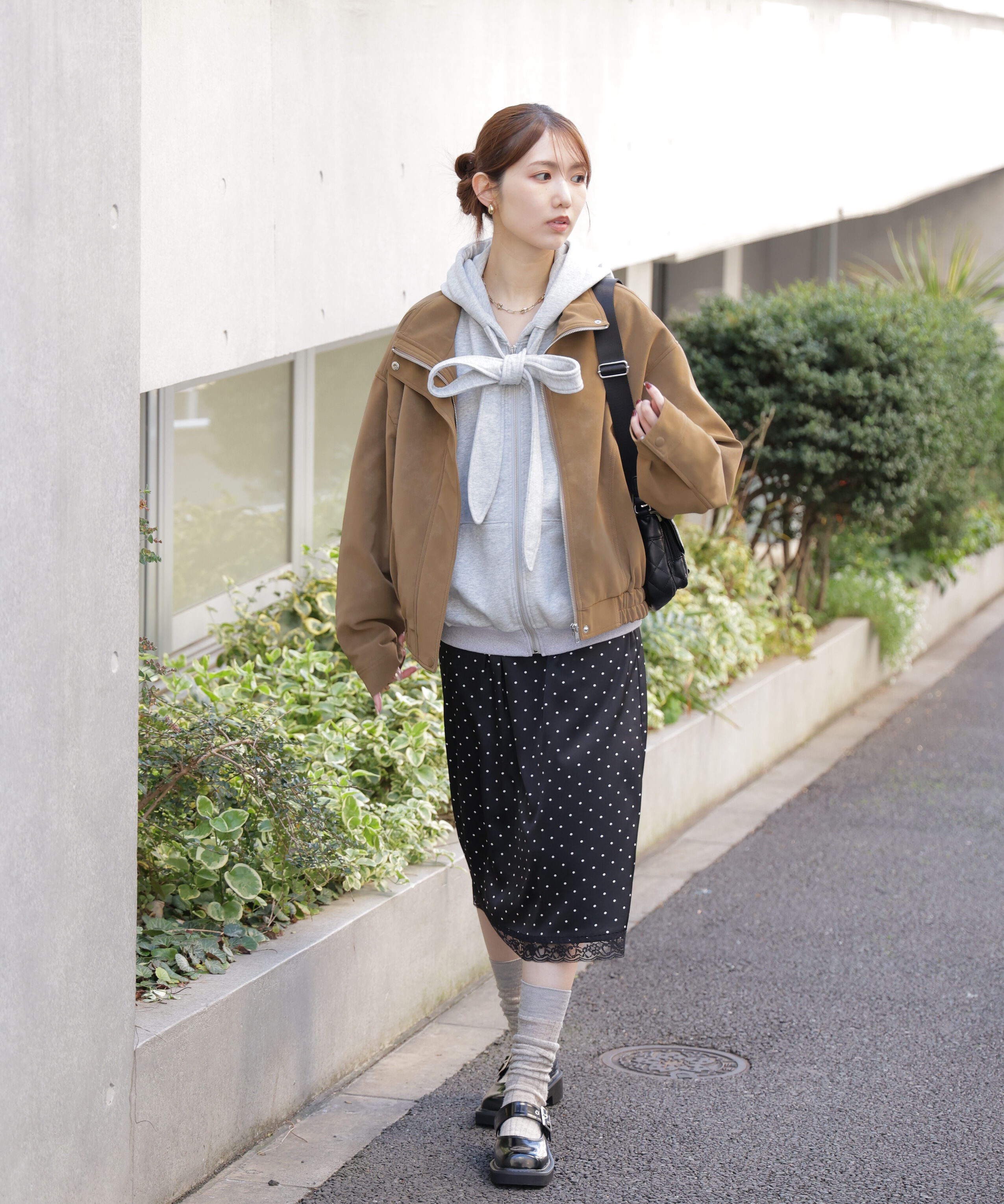  「スタンド合皮ブルゾン」|ブルゾン・スタジャン|