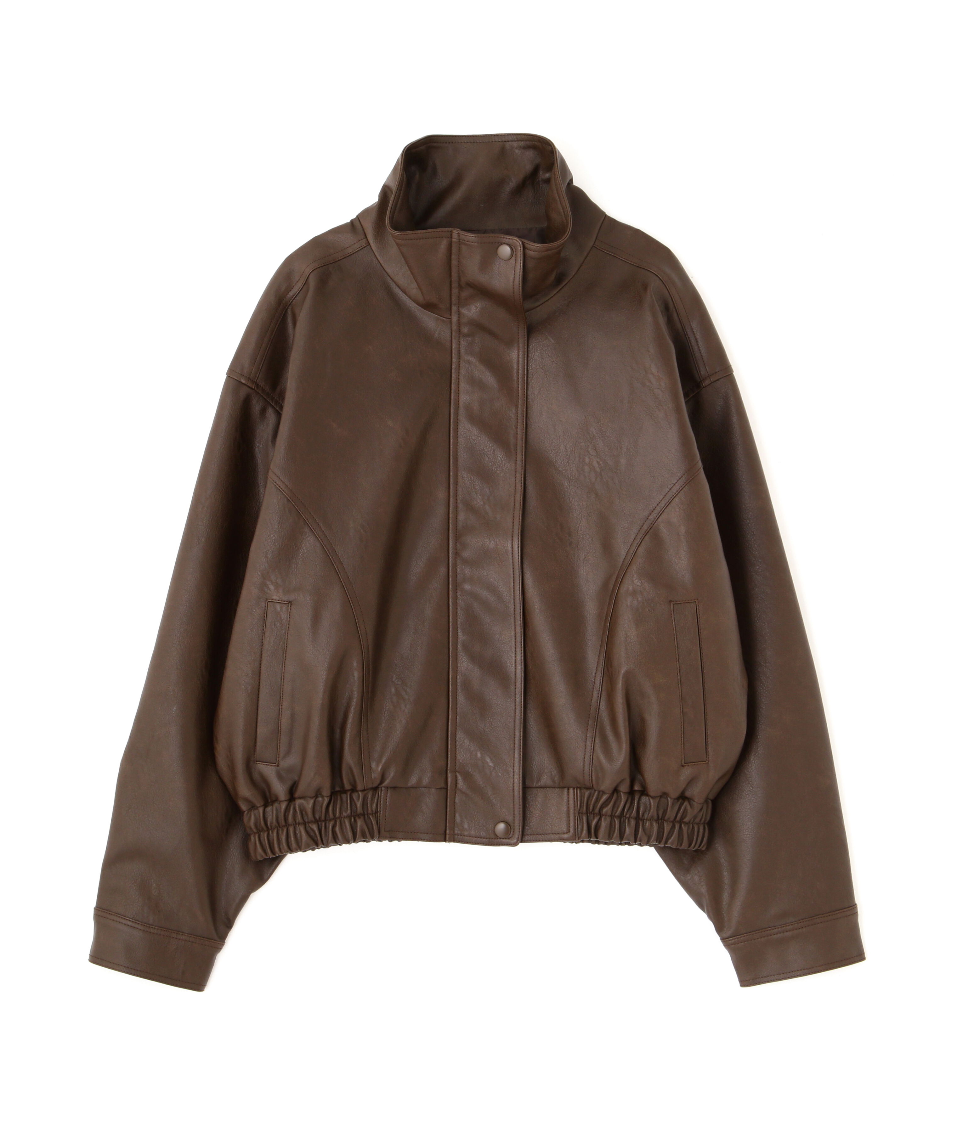  「スタンド合皮ブルゾン」|ブルゾン・スタジャン|