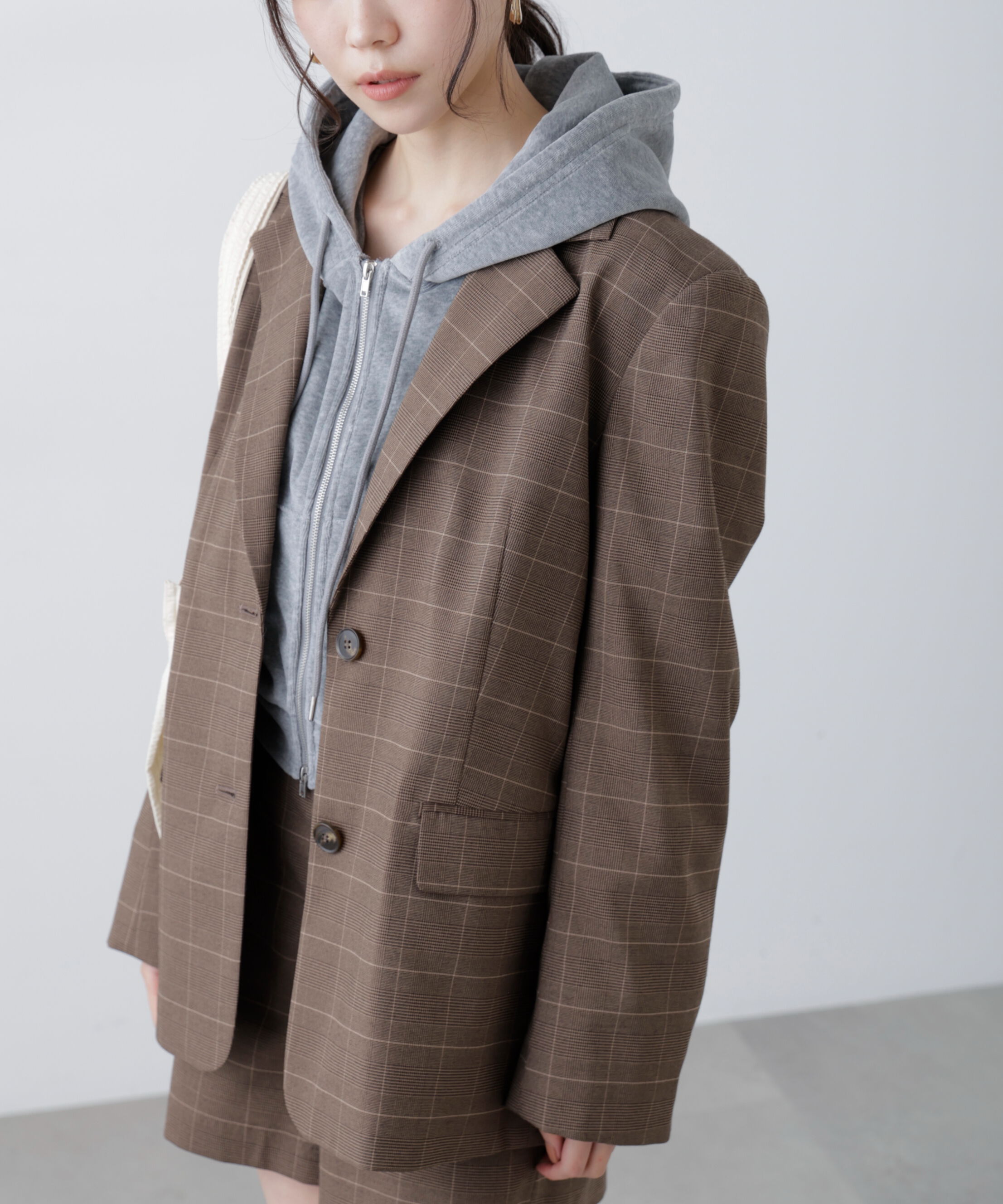  「〈セットアップ対応〉オーバーサイズシングルジャケット」|その他|