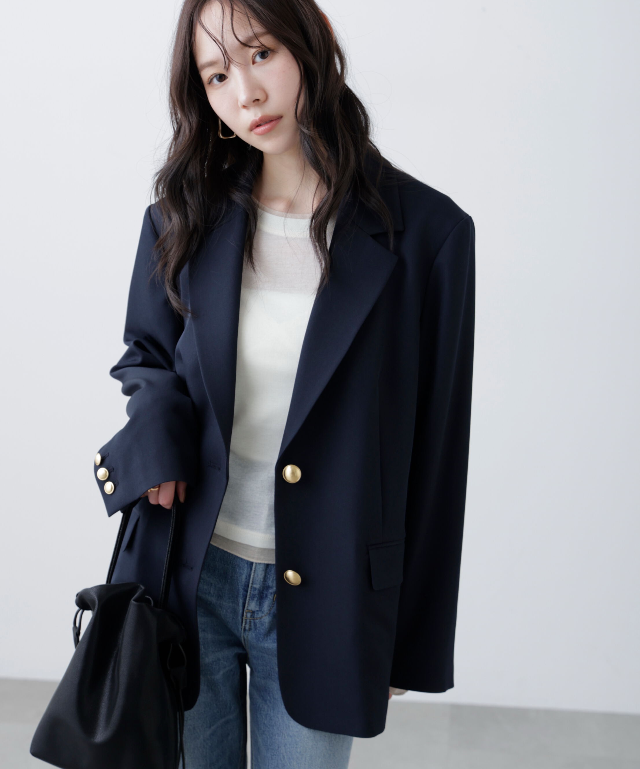  「〈セットアップ対応〉オーバーサイズシングルジャケット」|その他|