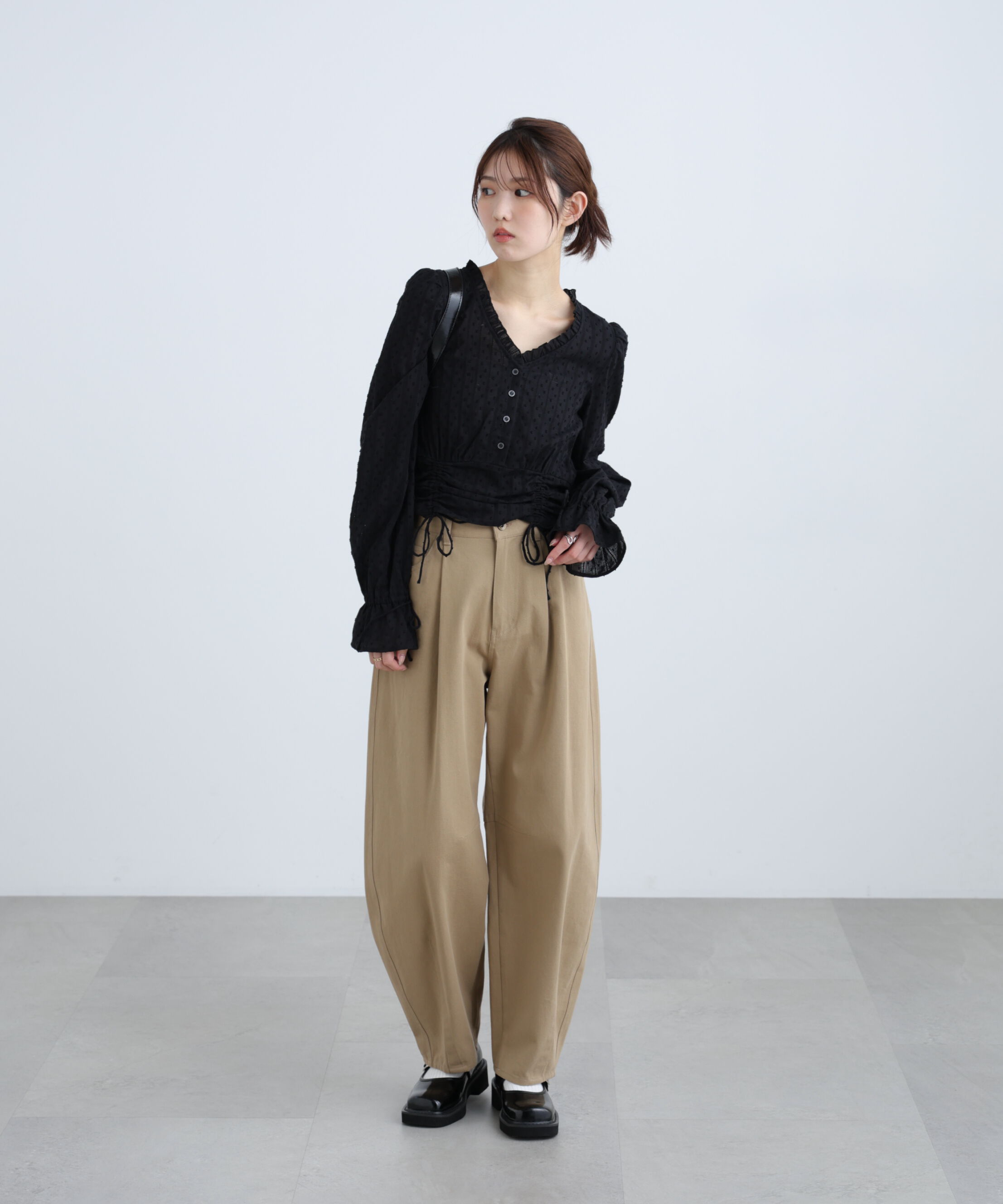  「[低身長サイズ/Sシリーズ]ウォッシュドチノカーブパンツ」|その他|