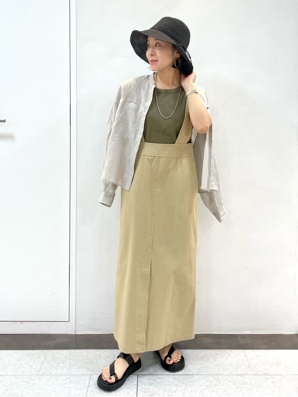  「◆ストレッチサスペンダースカート」|ワンピース|