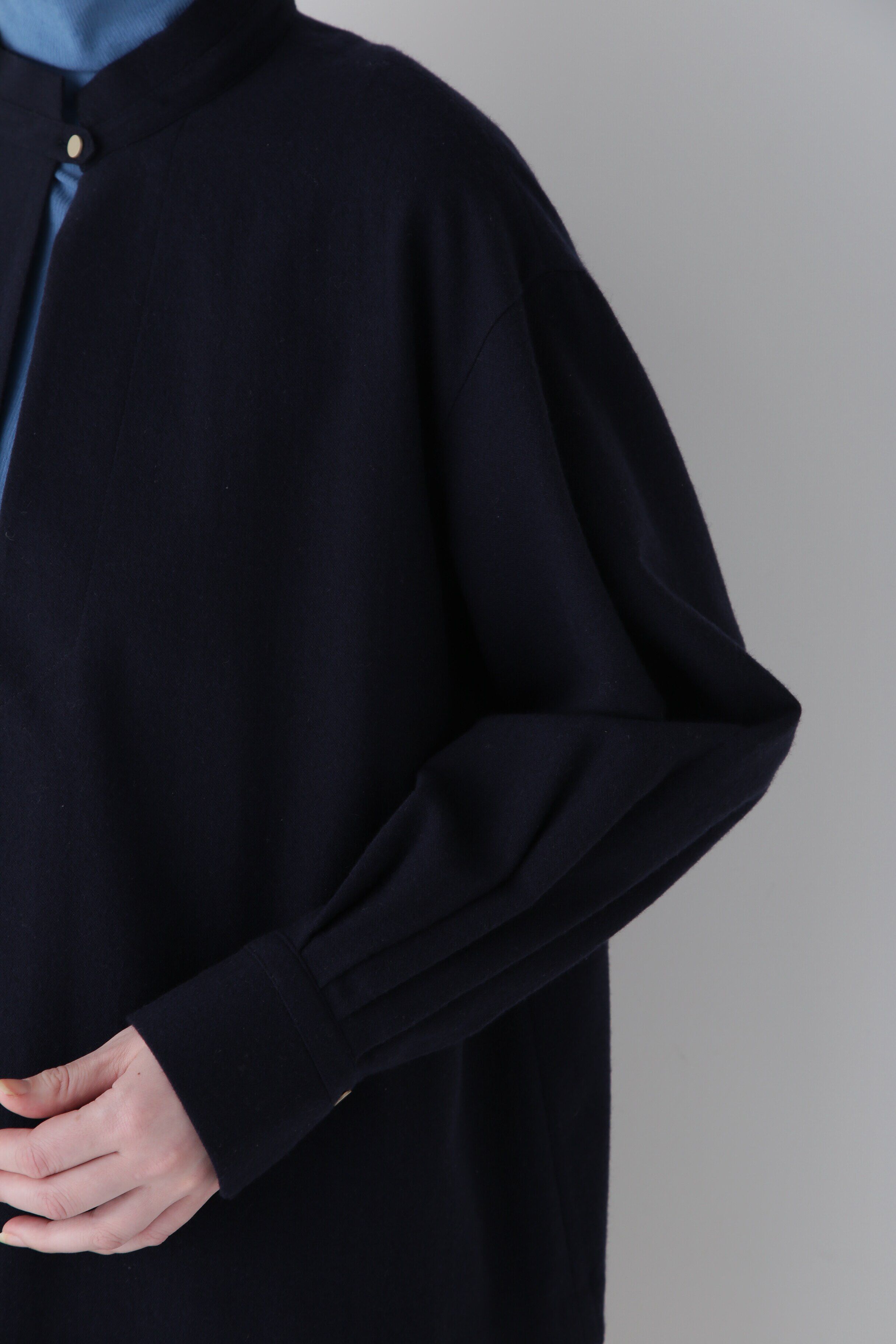  「◆セミ梳毛ツイルブラウス」|シャツ・ブラウス|