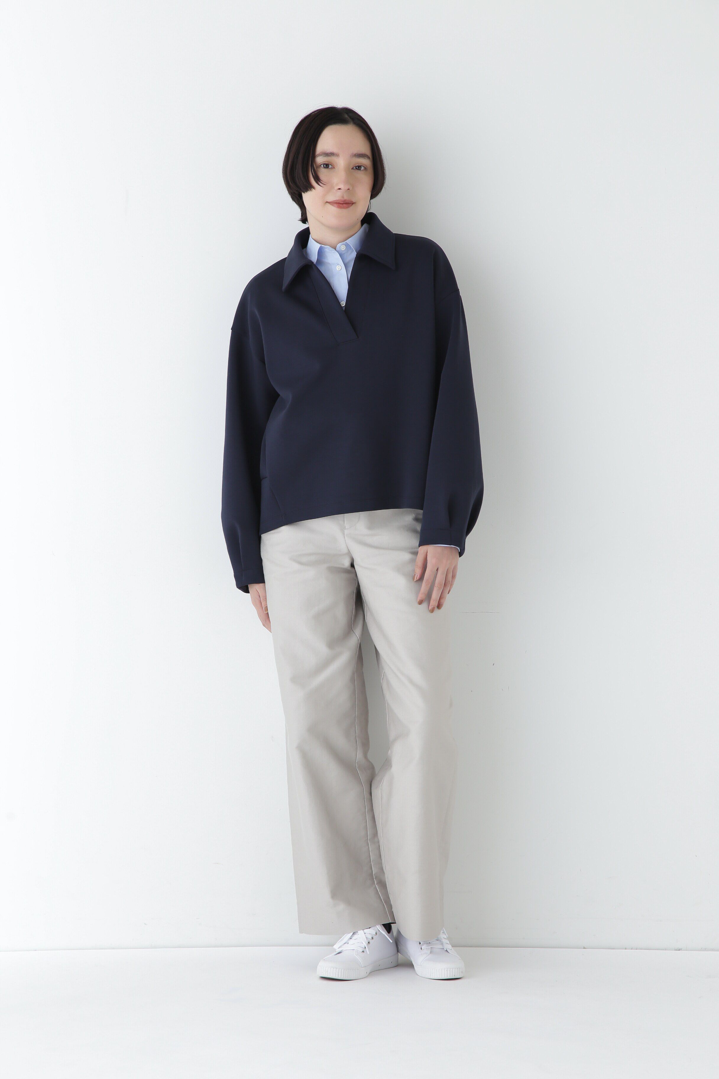  「◆ストレッチダンボールスキッパープルオーバー」|Tシャツ・カットソー|