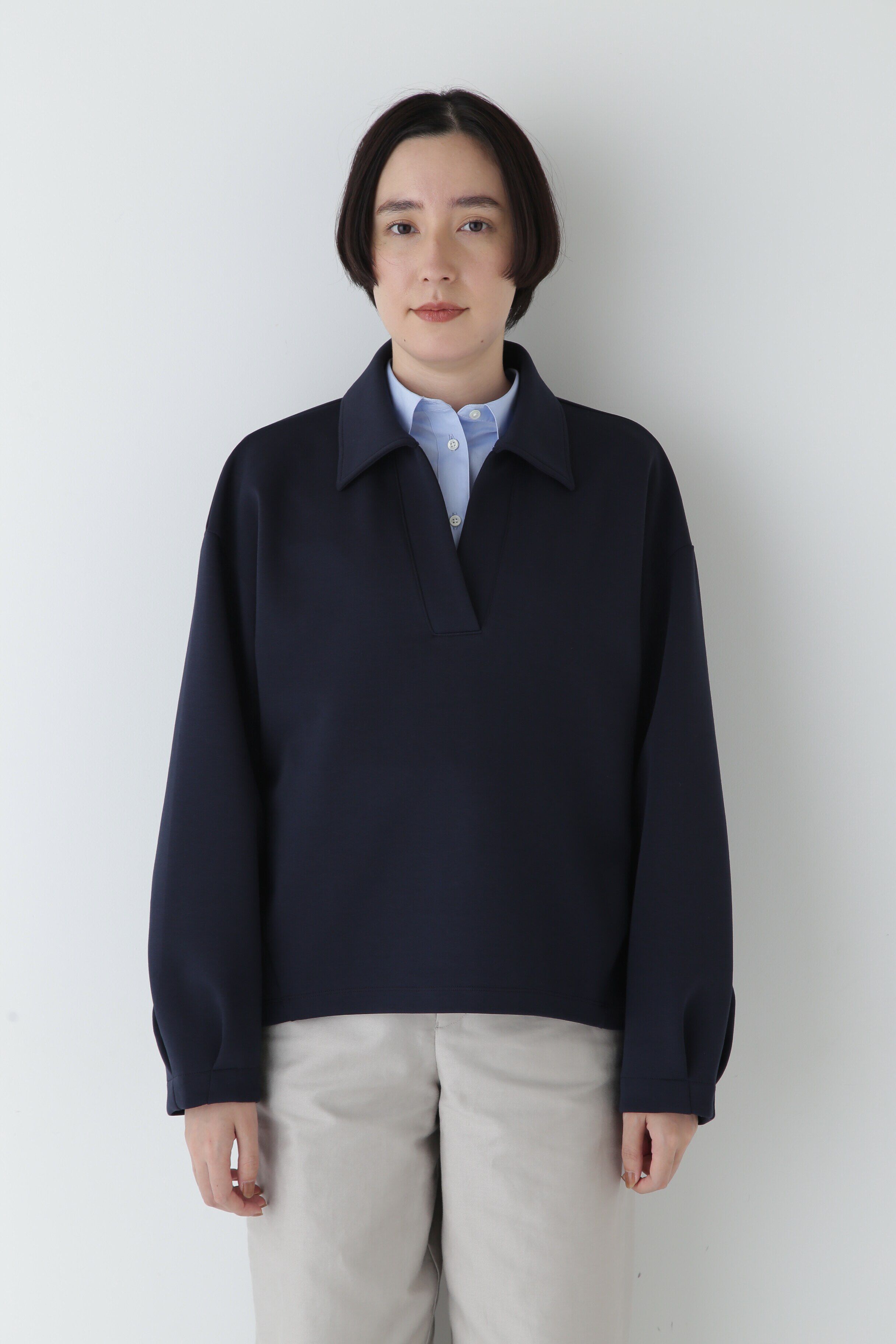  「◆ストレッチダンボールスキッパープルオーバー」|Tシャツ・カットソー|