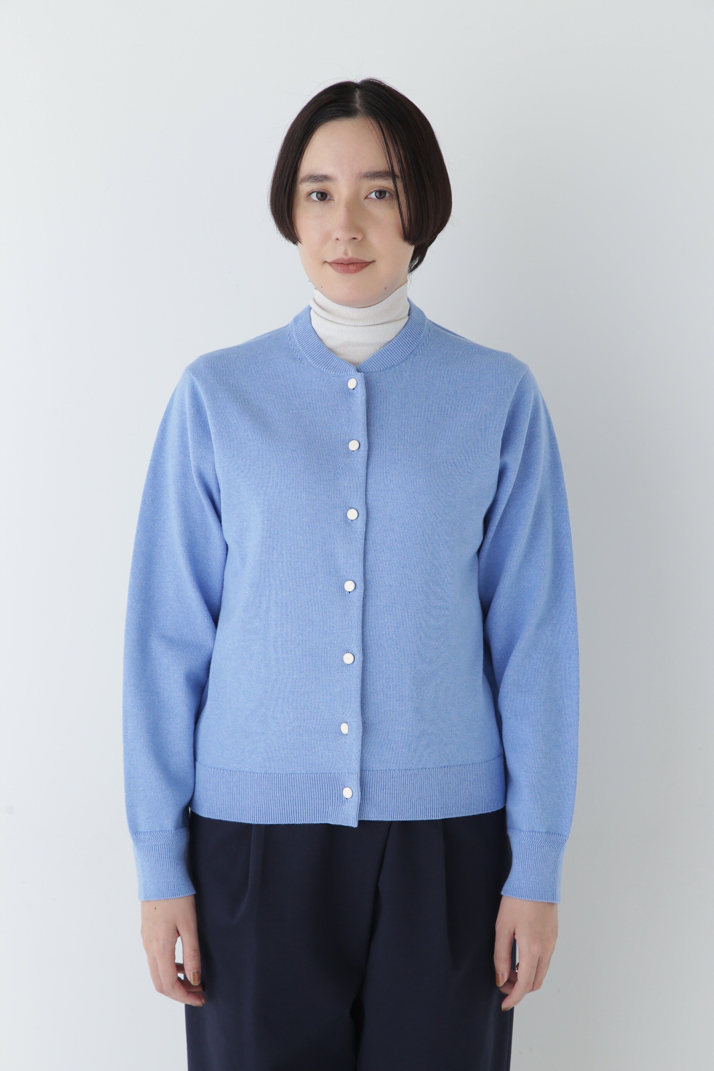  「◆【ウォッシャブル】コットンカシミヤ クルーネックカーディガン」|ニット・セーター|