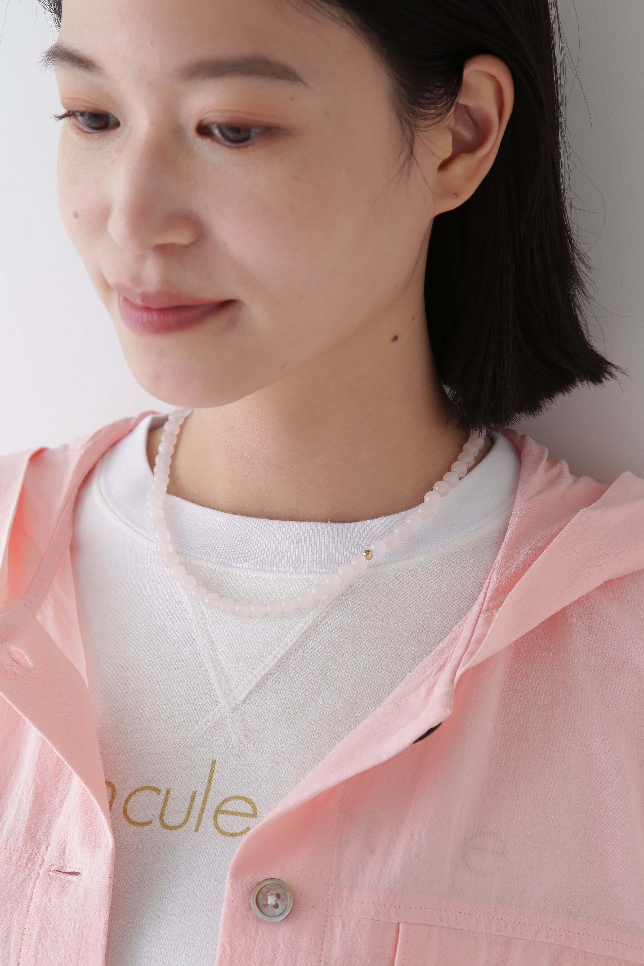  「◆カラーストーンネックレス」|ネックレス|ピンク