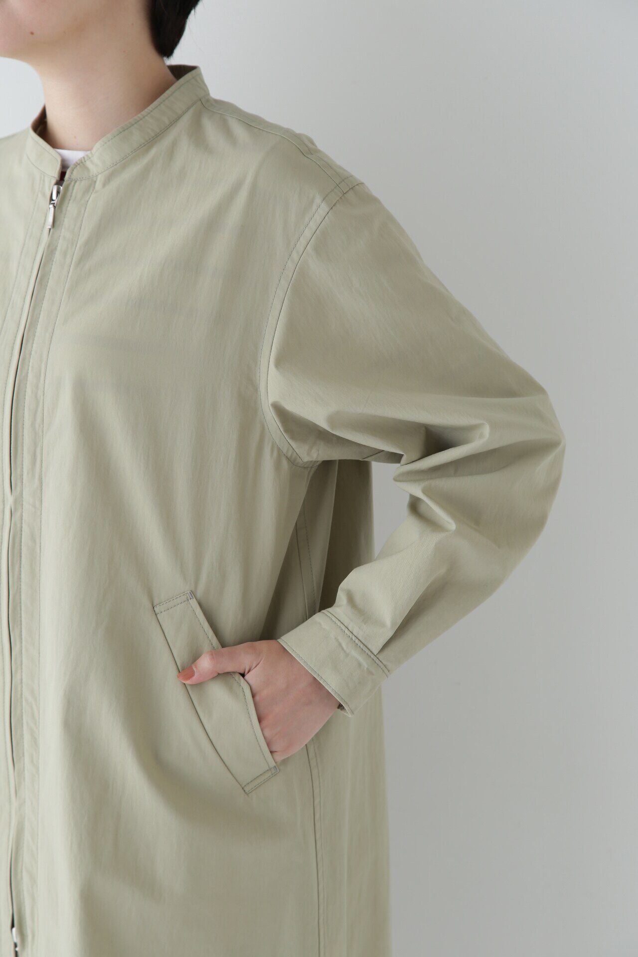  「◆コットンナイロンダンプスタンドカラーコート」|その他|