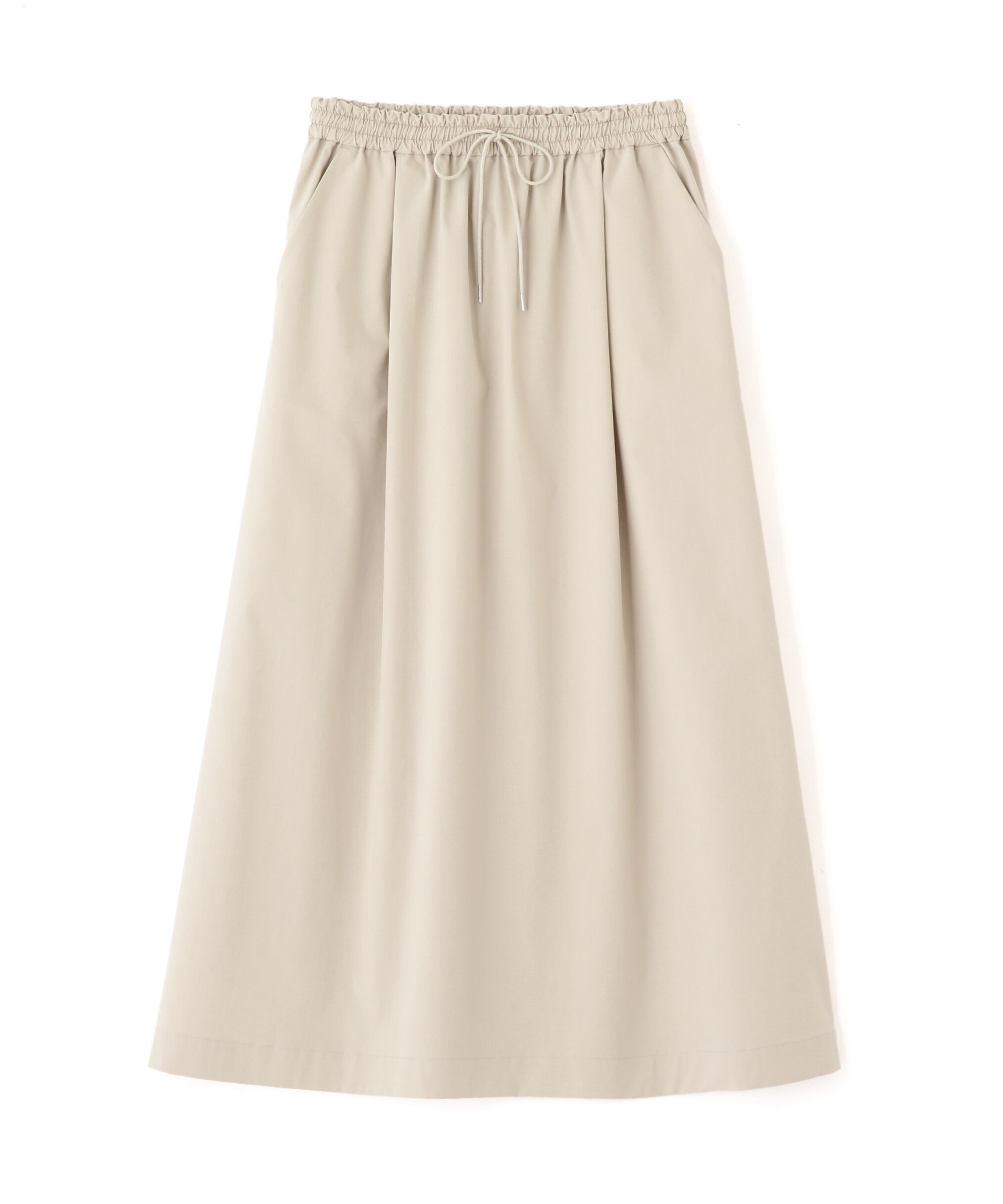  「◆コットンポリエステルウェザードローストリングタックスカート」|スカート|