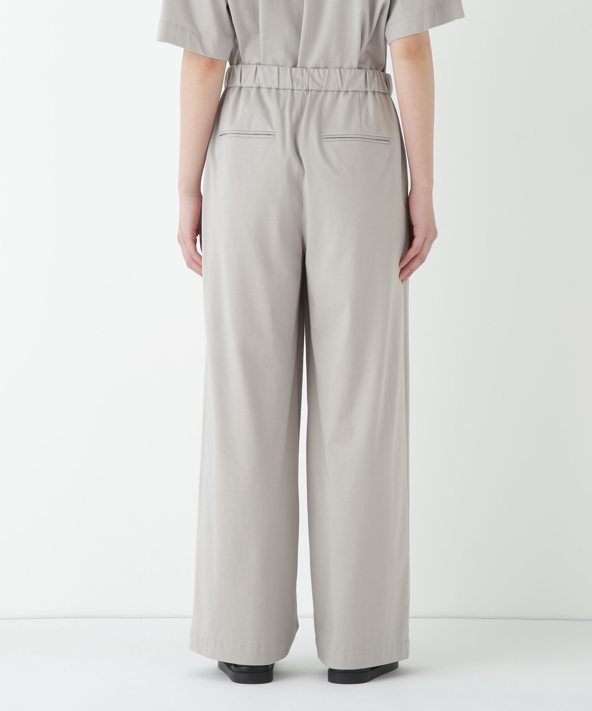  「◆プレーティング天竺タックセミワイドパンツ」|その他|