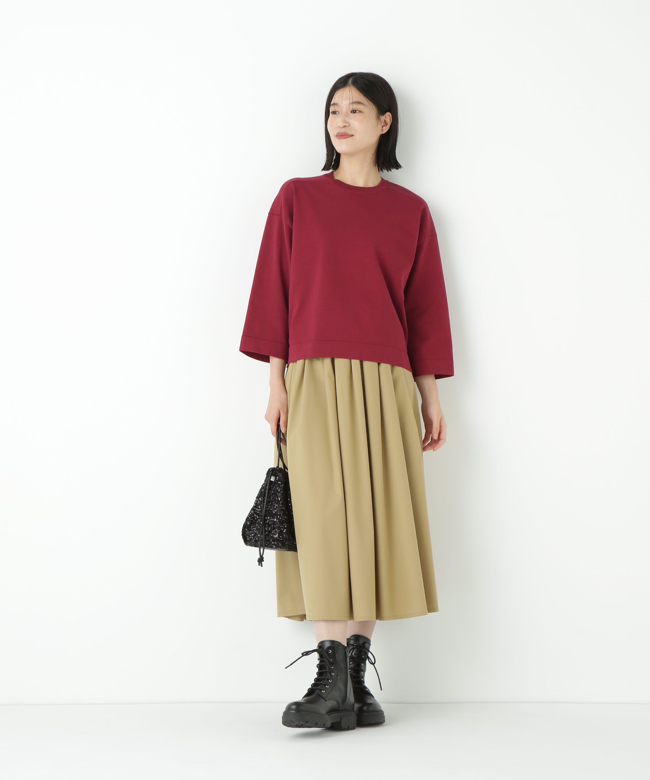  「◆オーガニックコットン混プレーティングプルオーバー」|ニット・セーター|