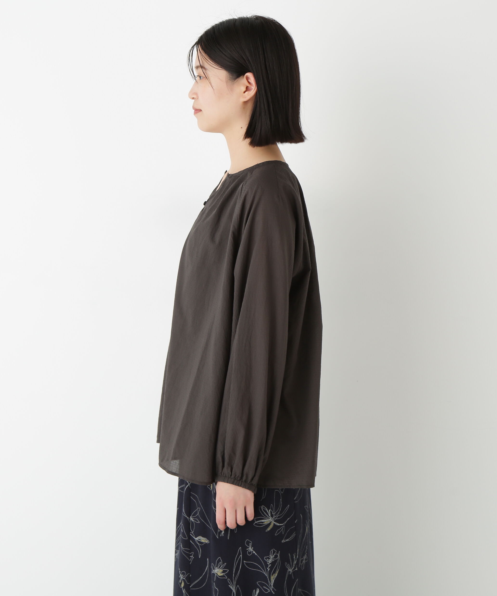  「◆ダイヤドットギャザーブラウス」|シャツ・ブラウス|