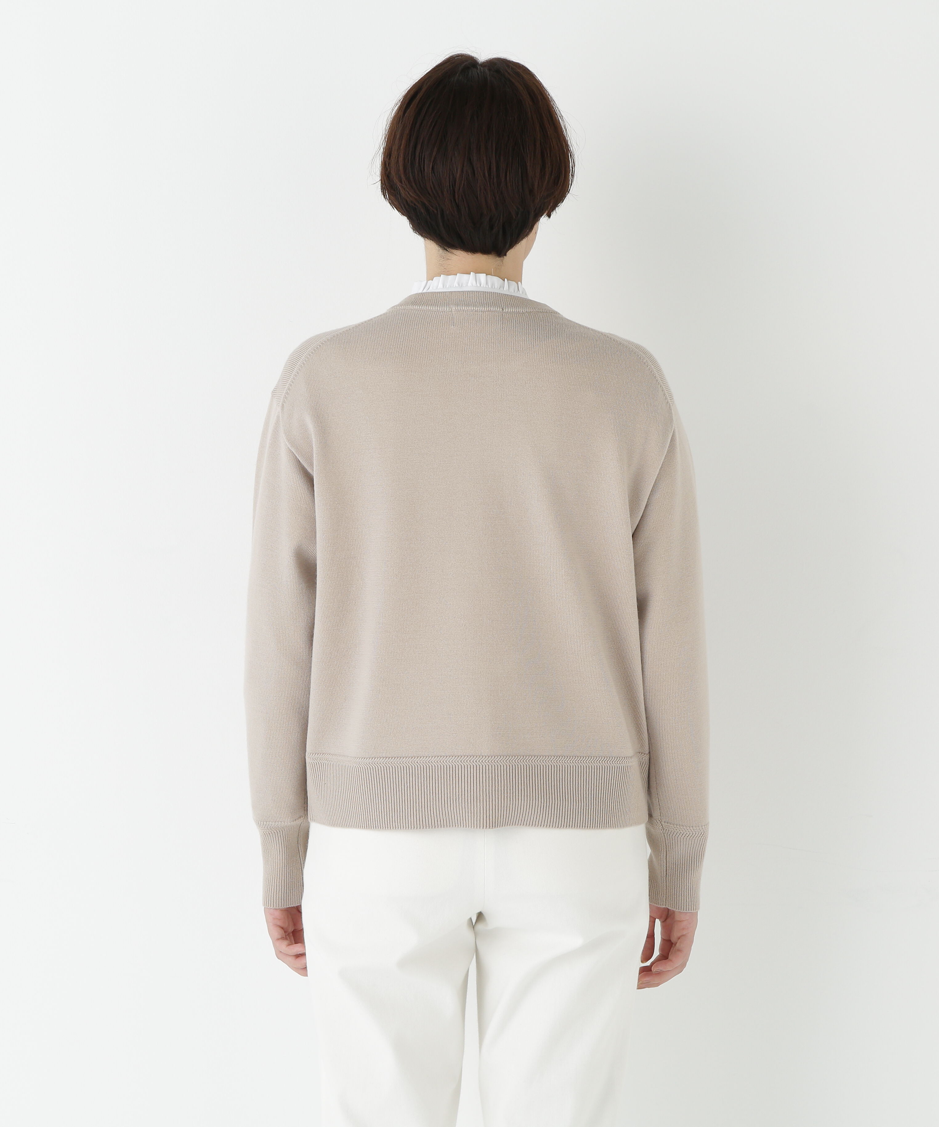  「◆ハイゲージプレーティングスキッパー風プルオーバー」|ニット・セーター|