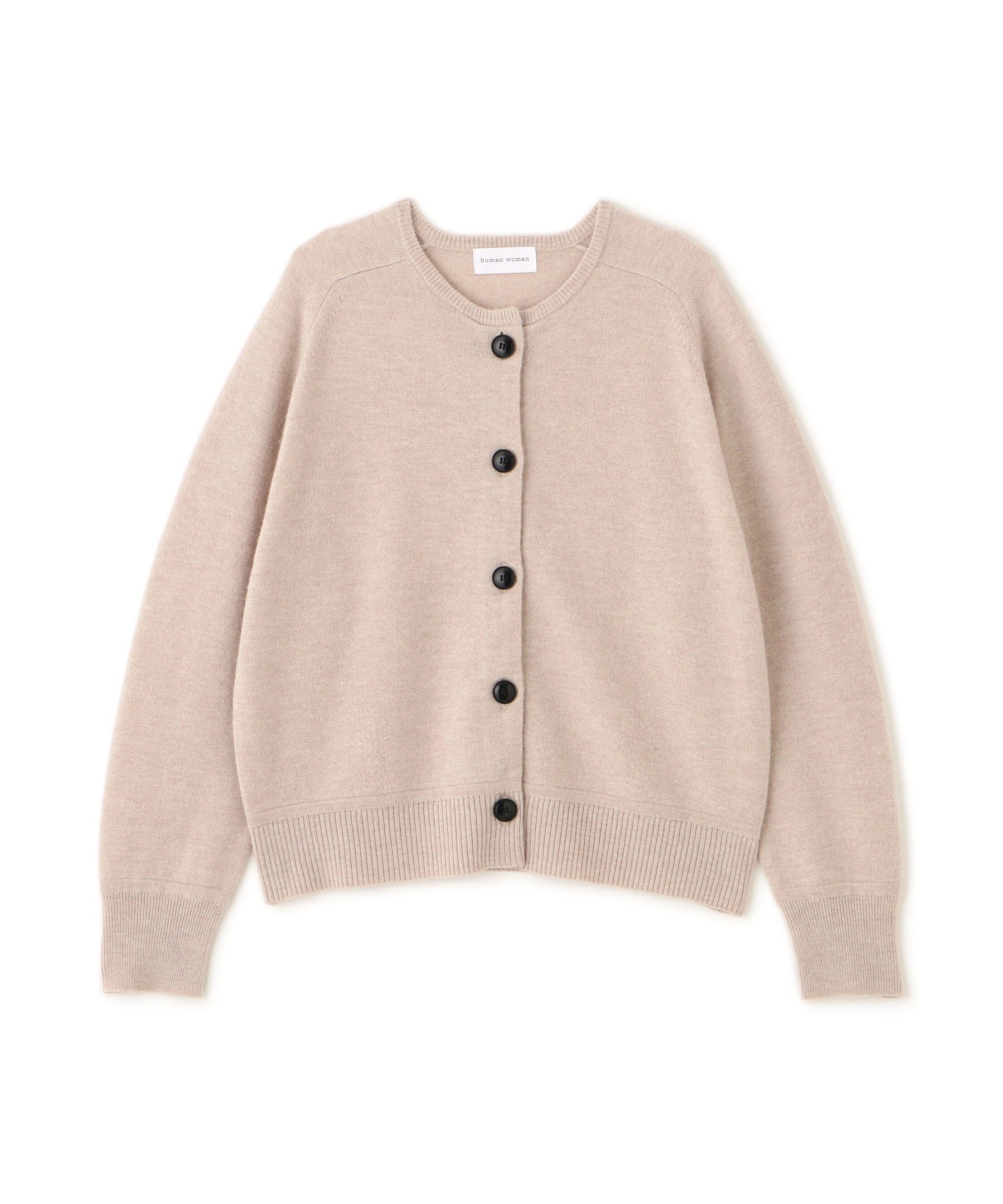  「≪洗える≫ウォッシャブルウールクルーネックカーディガン」|ニット・セーター|