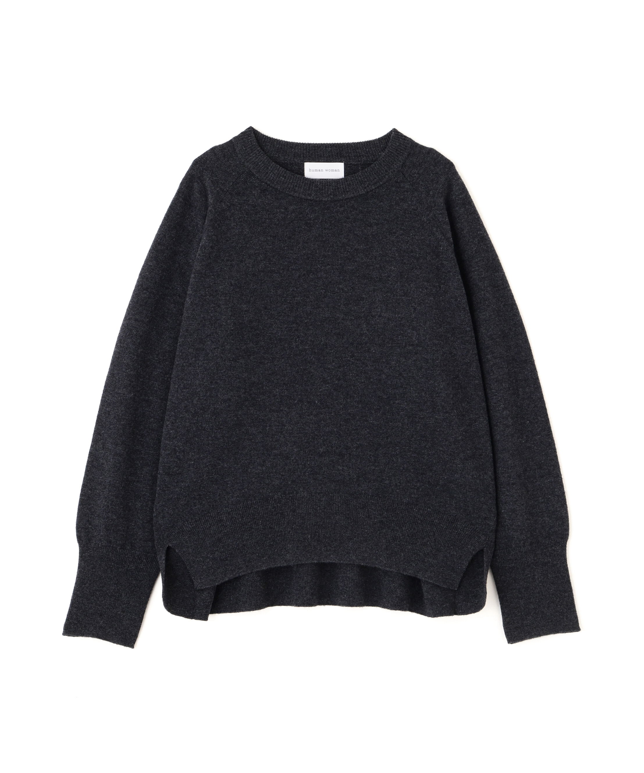  「◆ミドルゲージウールクルーネックプルオーバー」|ニット・セーター|