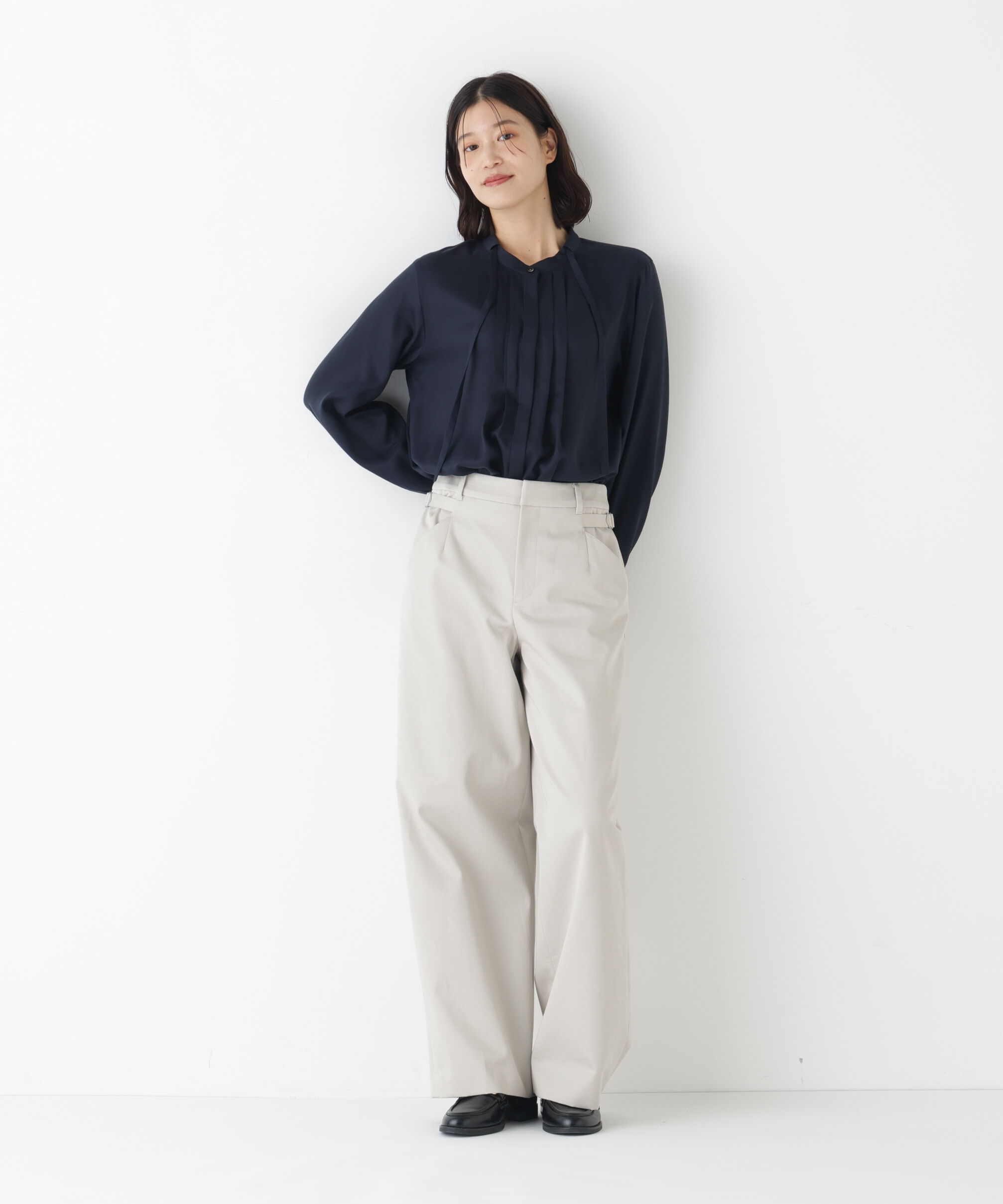  「◆《ウォッシャブル》テンセルビエラタイブラウス」|シャツ・ブラウス|