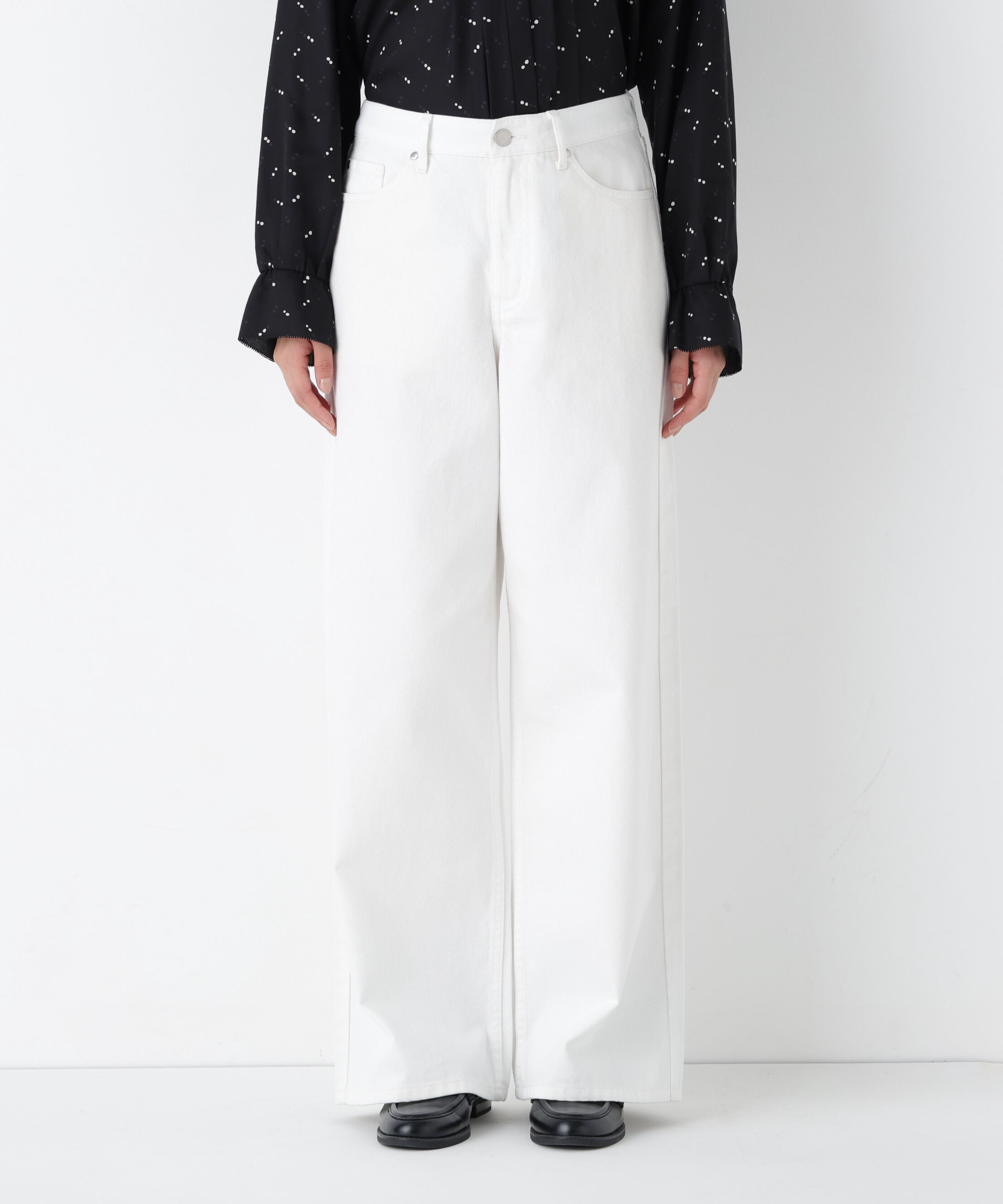  「◆ソフトデニムセミワイドパンツ」|その他|