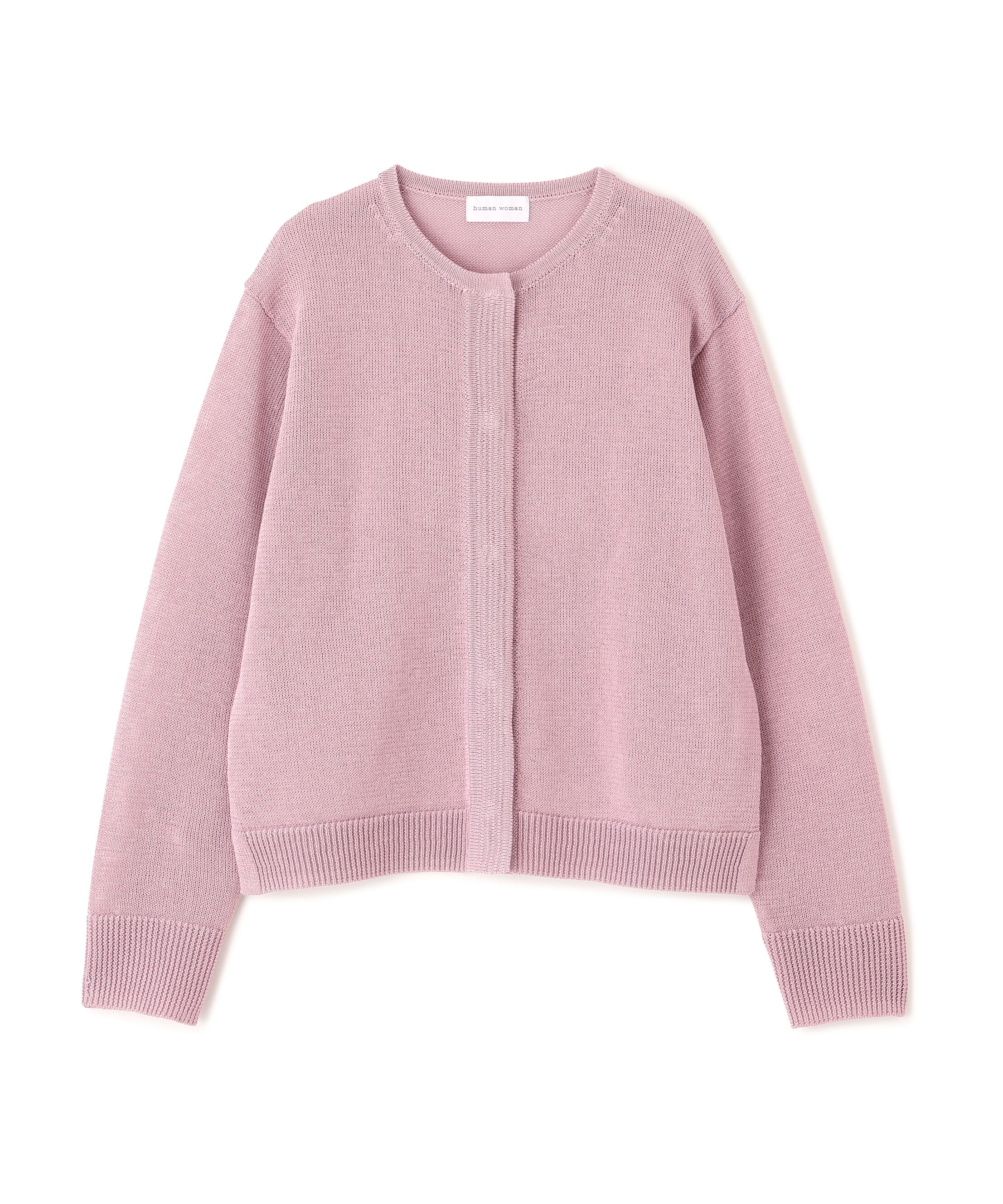  「◆《ウォッシャブル》ミドルゲージギマクルーネックカーディガン」|ニット・セーター|