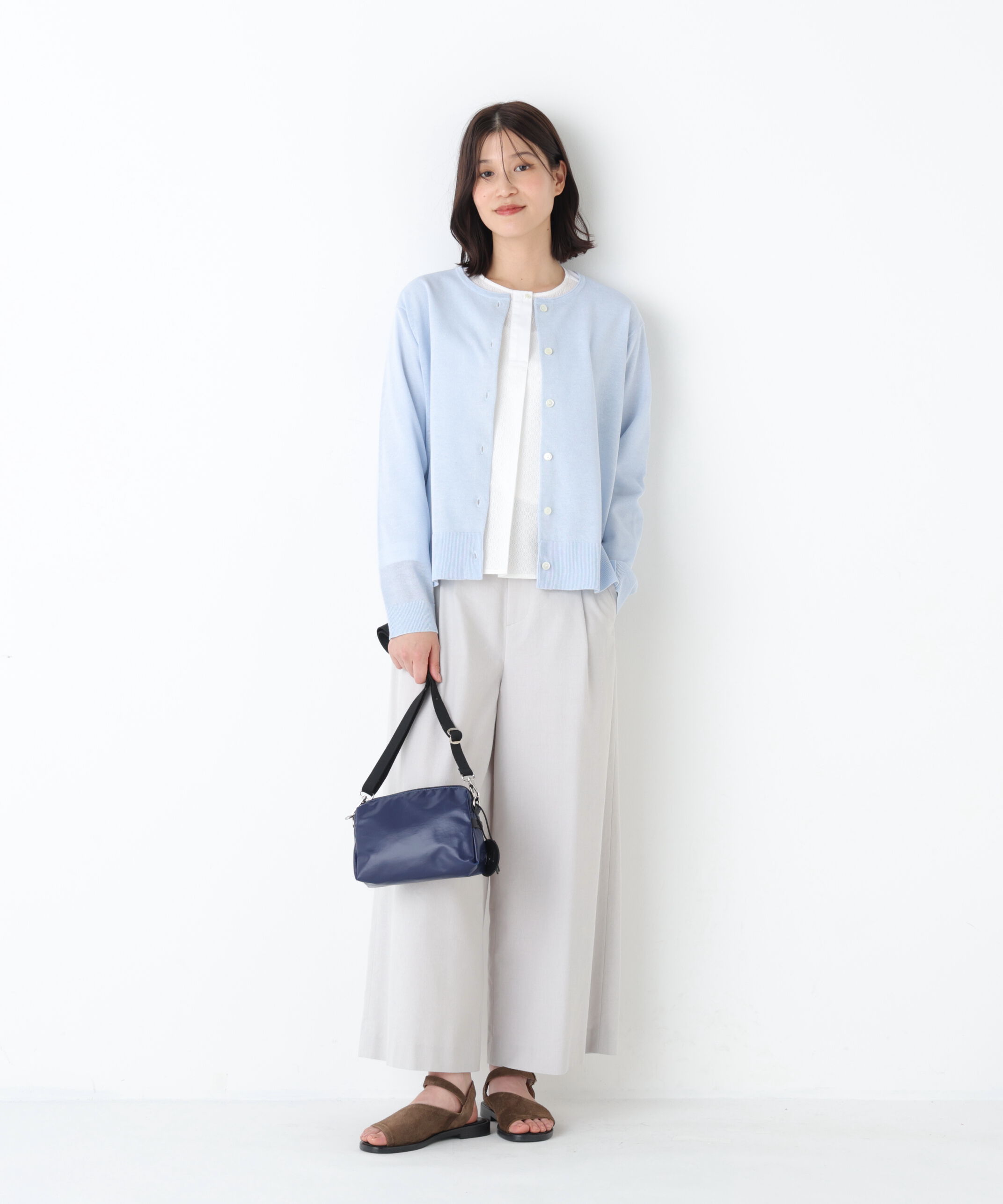  「◆《マルチサイズ/ウォッシャブル》ドライタッチリネン混ガウチョパンツ」|その他|