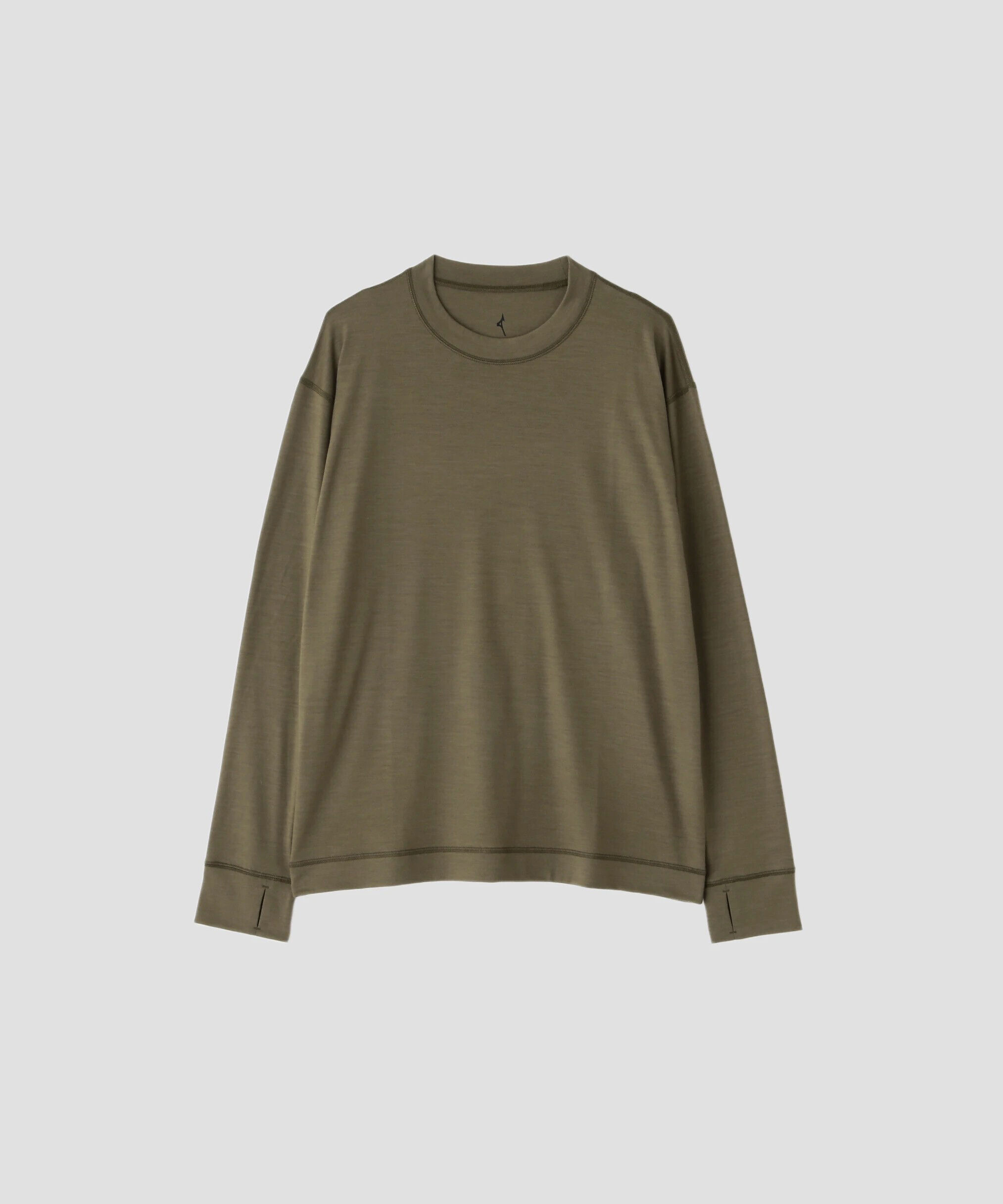 MARGARET HOWELL「FINEGAUGE WASHABLE WOOL JERSEY TOP」|Tシャツ・カットソー|