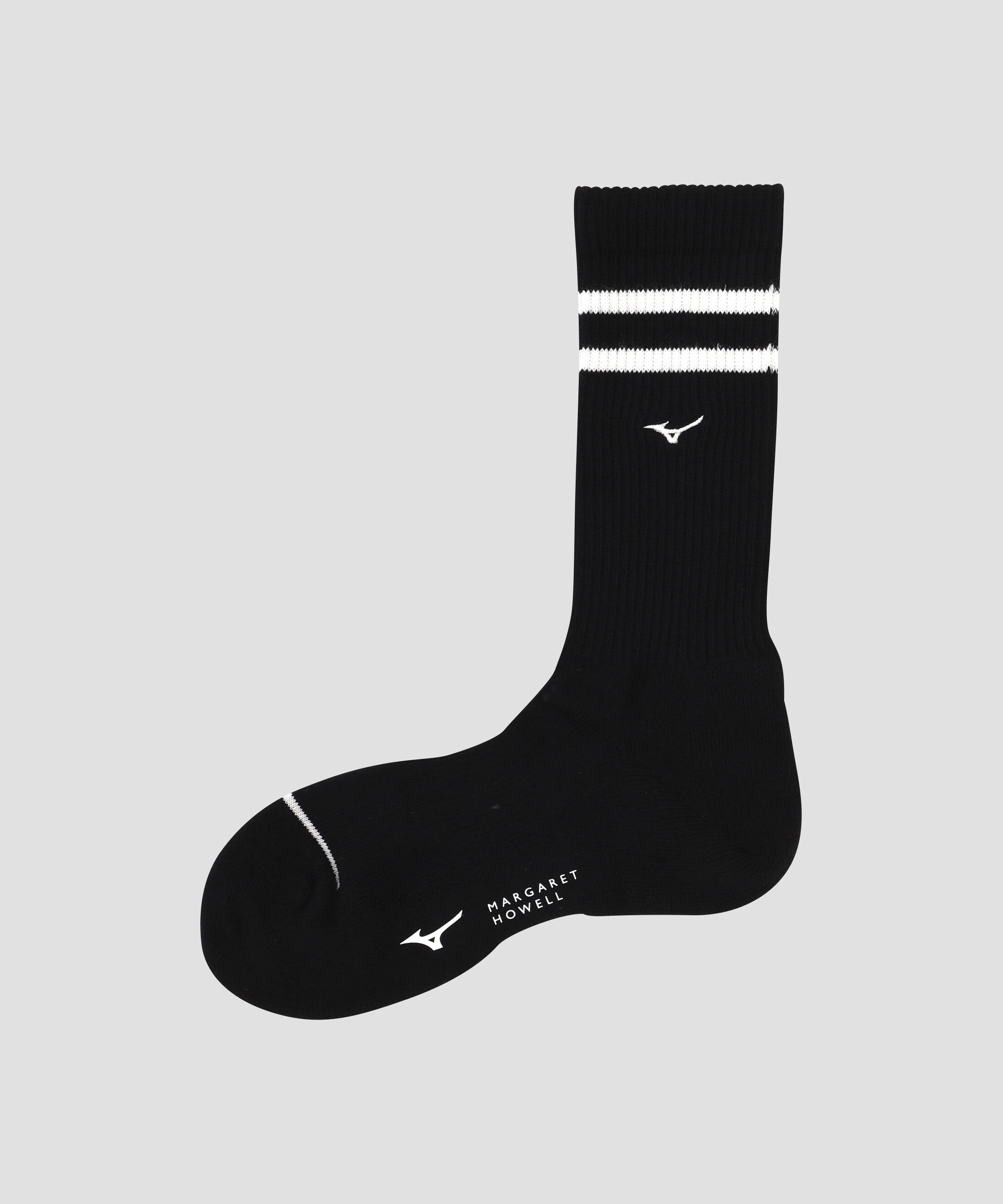 MARGARET HOWELL「STRIPE SPORTS SOCKS」|その他|BLACK