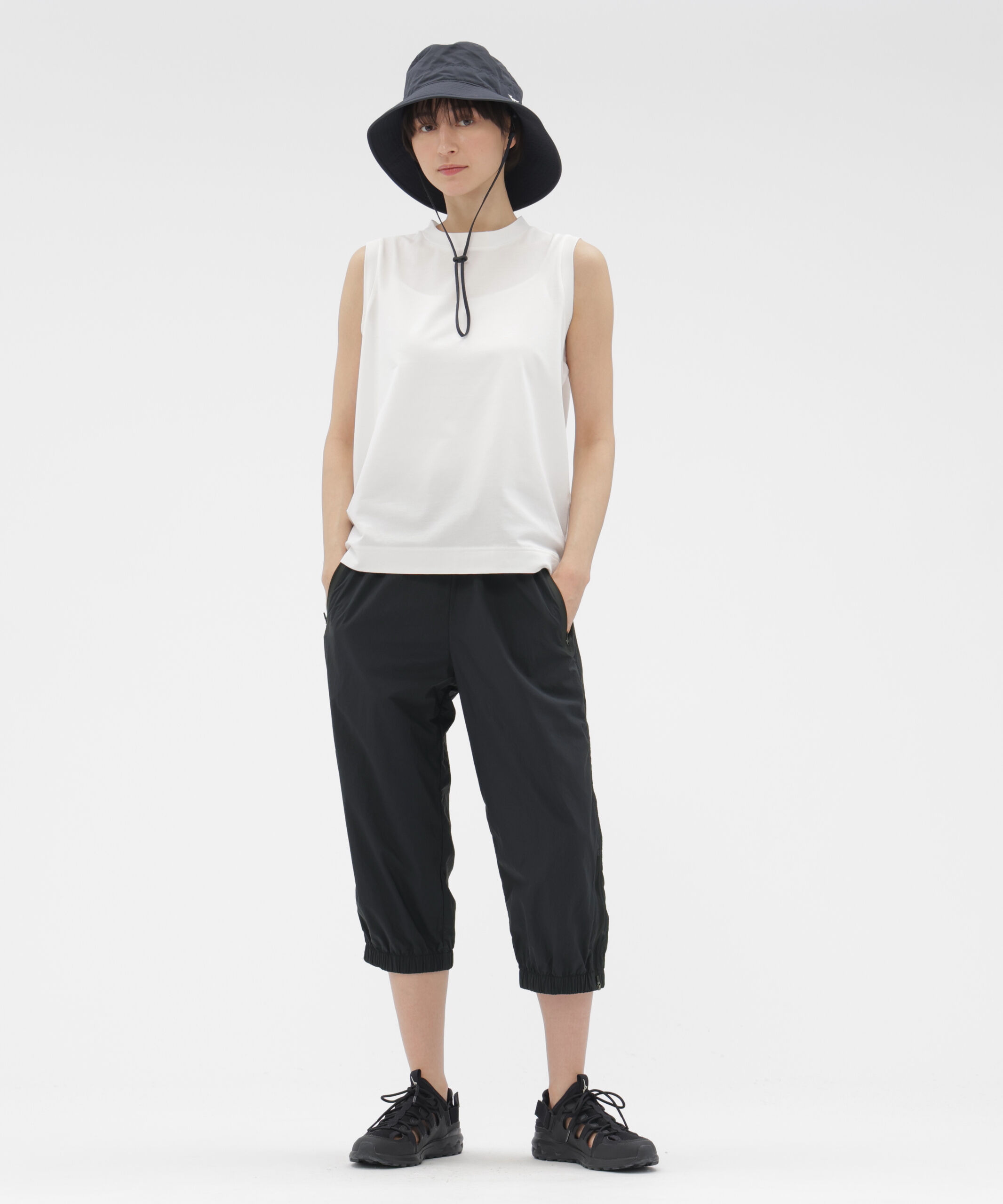  「RECYCLED LIGHTWEIGHT NYLON POPLIN TROUSERS」|その他|BLACK