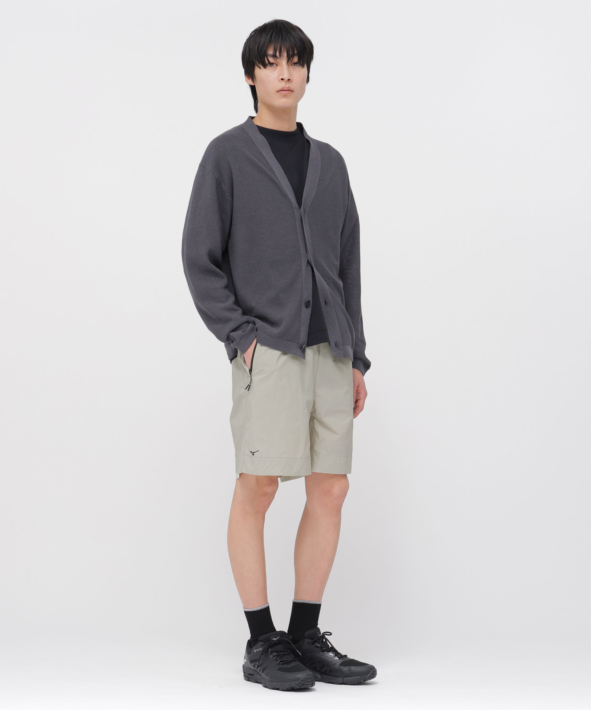 MARGARET HOWELL「WATER REPELLENT LIGHTWEIGHT NYLON POPLIN TROUSERS」|その他|LIGHT GREY1