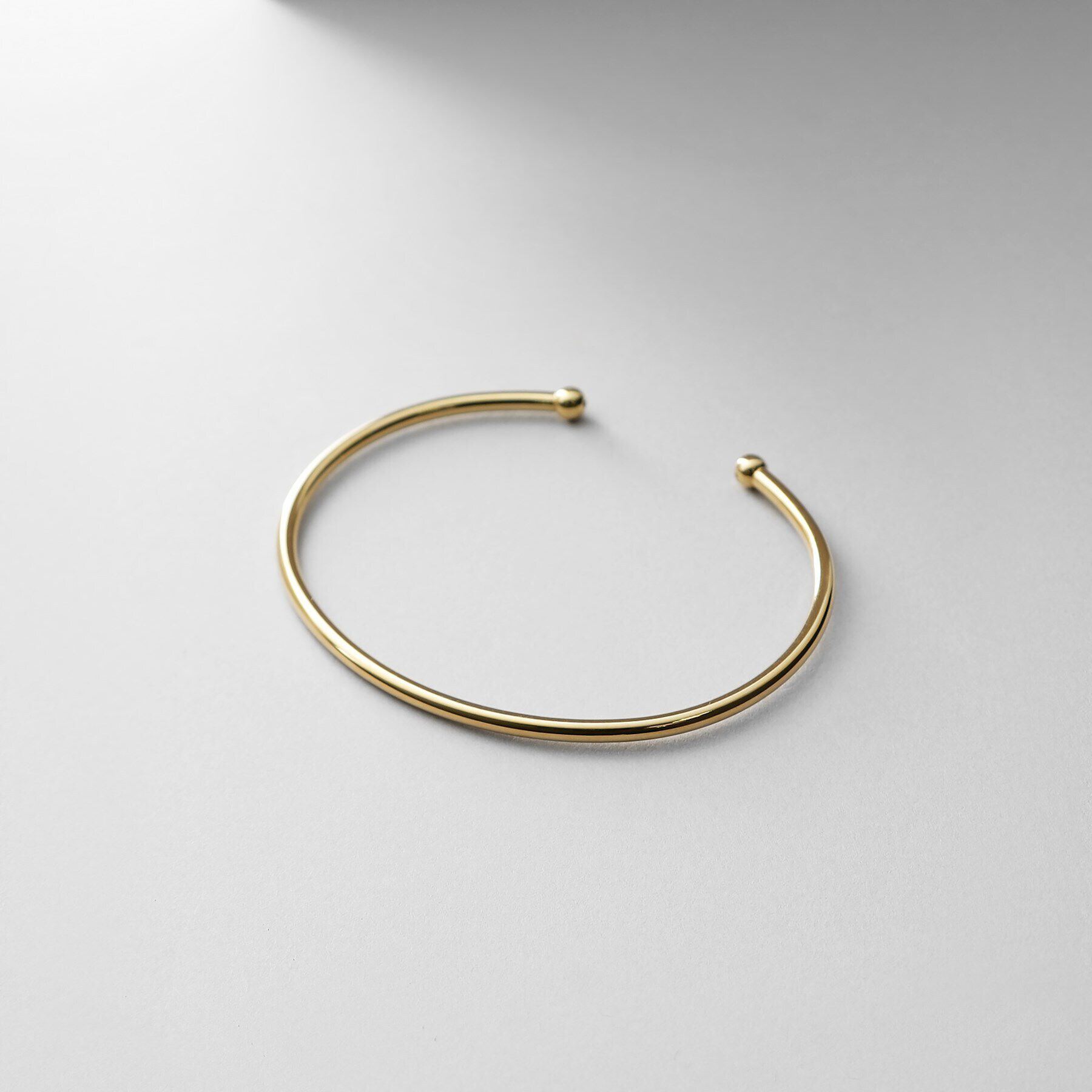 COCOSHNIK ONKITSCH「シルバー ホロウフレキシブル バングル GP」|ブレスレット・バングル|