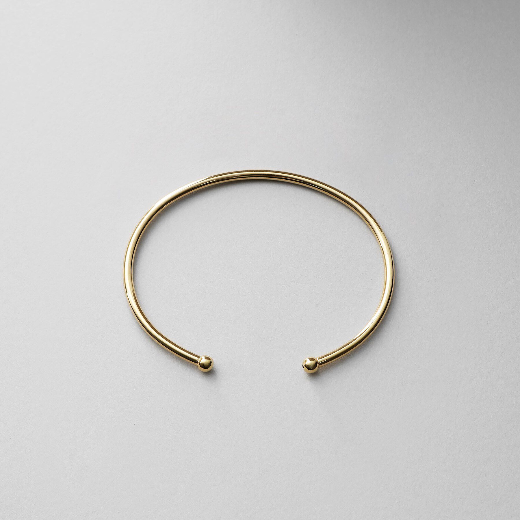 COCOSHNIK ONKITSCH「シルバー ホロウフレキシブル バングル GP」|ブレスレット・バングル|