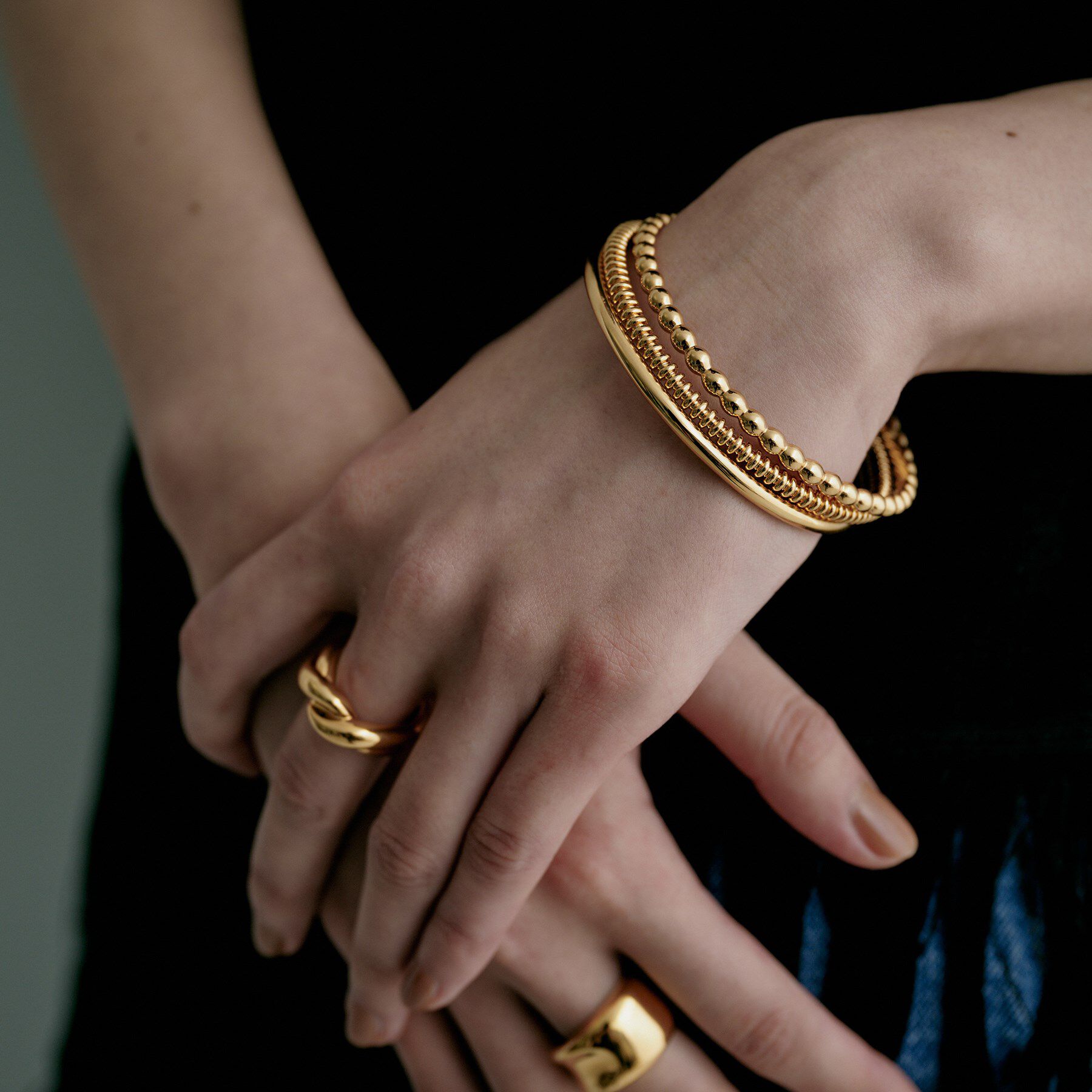 COCOSHNIK ONKITSCH「シルバー ガドルーンバングルGP」|ブレスレット・バングル|