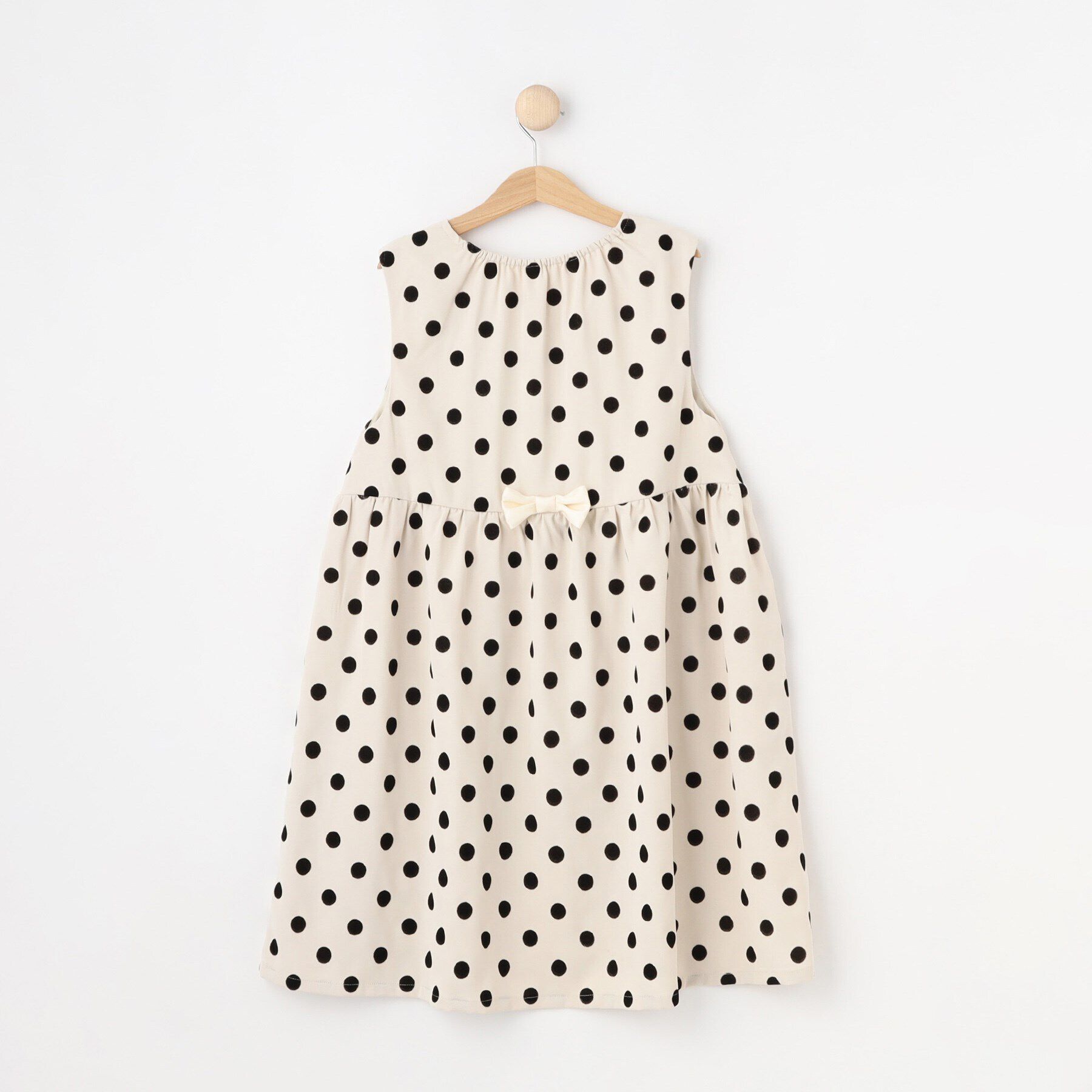 SHOO･LA･RUE「【100-140cm/プチセレ】フロッキードットワンピース」|ワンピース|