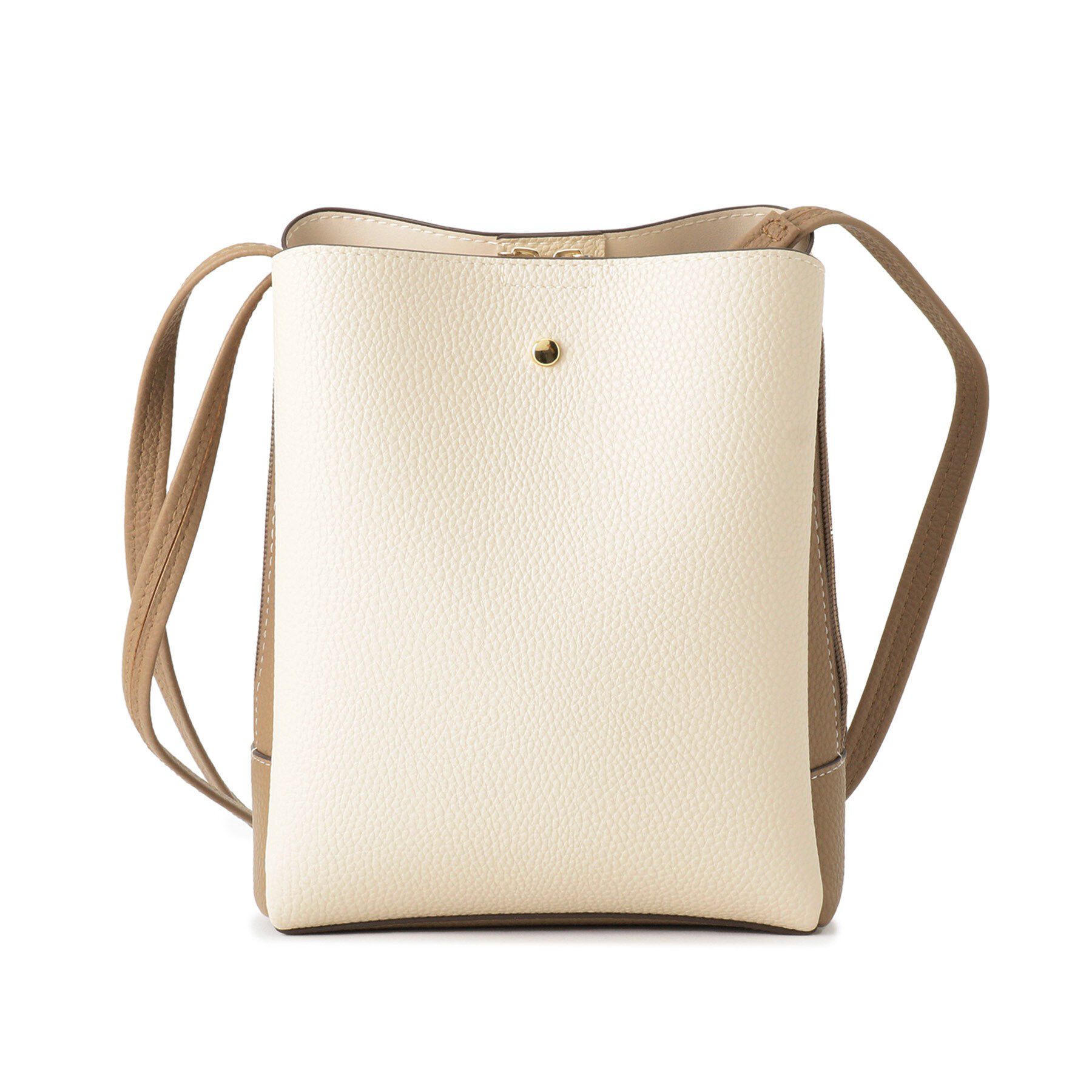 SHOO･LA･RUE「【軽量】ふわっと軽い 3層ショルダーバッグ」|ショルダー・メッセンジャー|ベージュ(552)