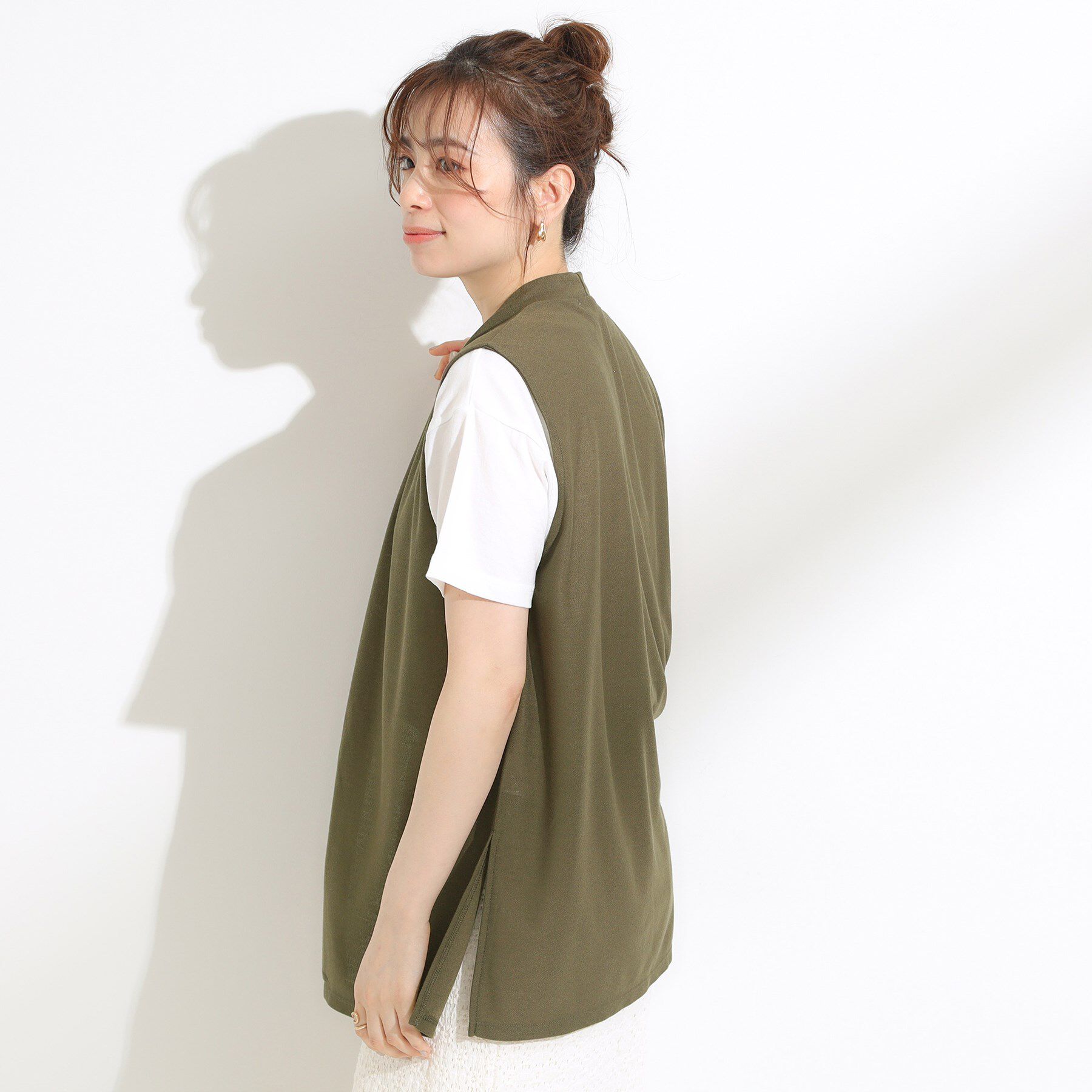 SHOO･LA･RUE「【2点セット】着回しいろいろ ジレ＋ロゴTシャツ」|その他|