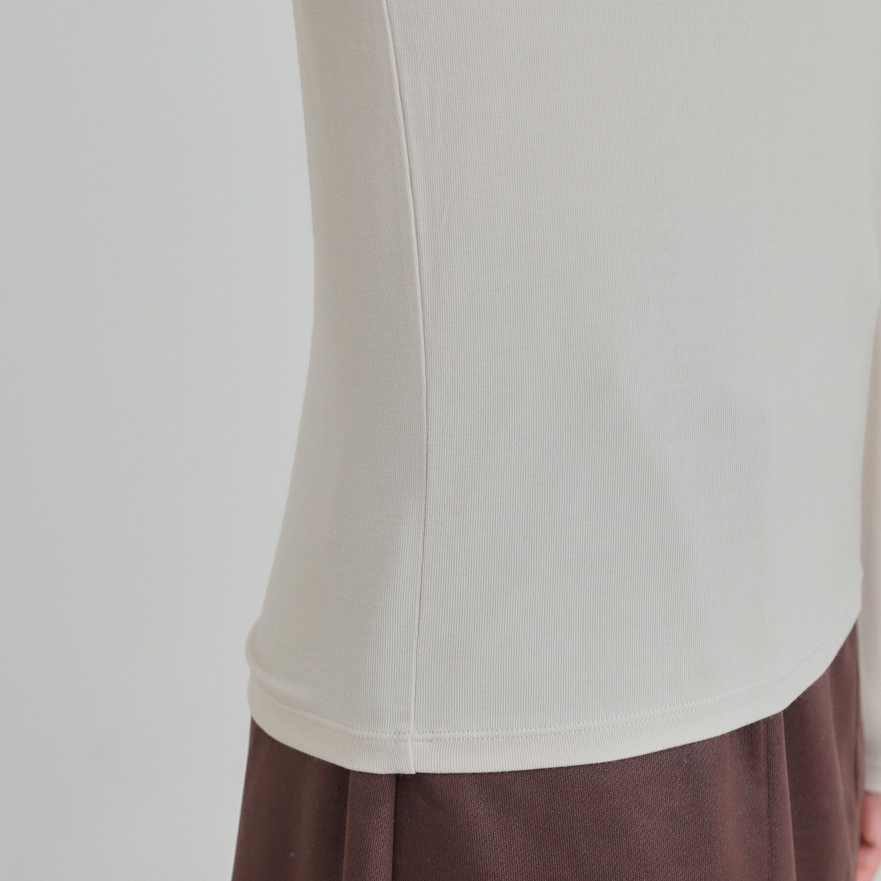 SHOO･LA･RUE「【あったか/S-LL】秋冬の救世主 タートルネックインナー」|Tシャツ・カットソー|