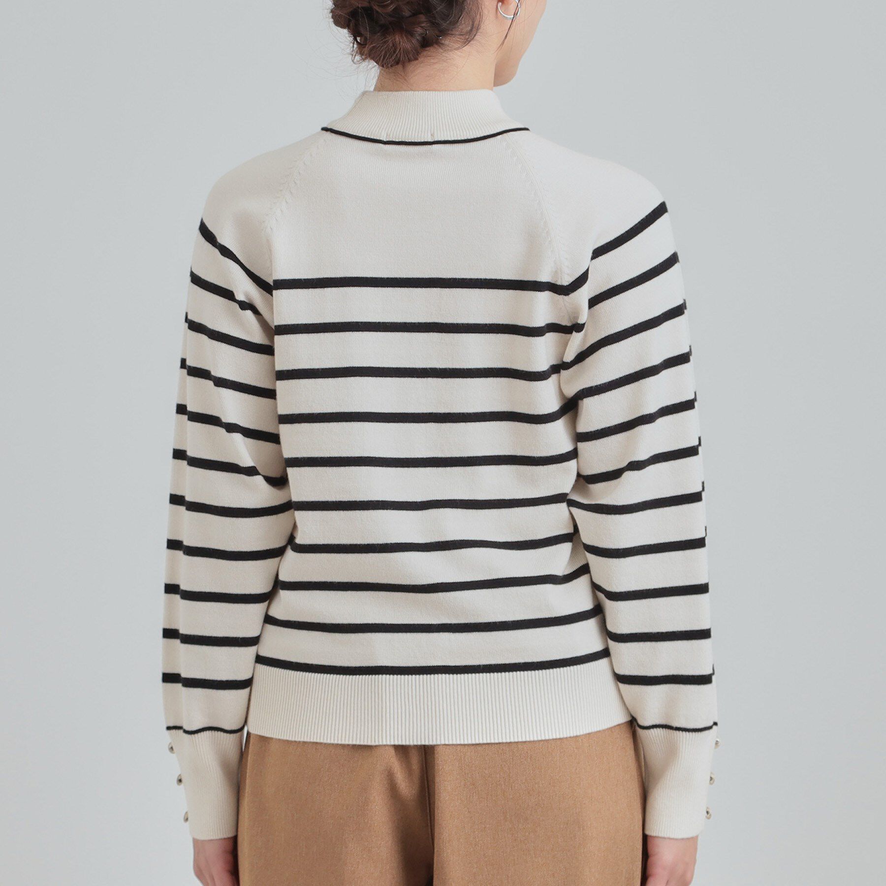 SHOO･LA･RUE「【洗濯機可/吸湿発熱】チクチクしにくいもちもちハイネックニット」|ニット・セーター|