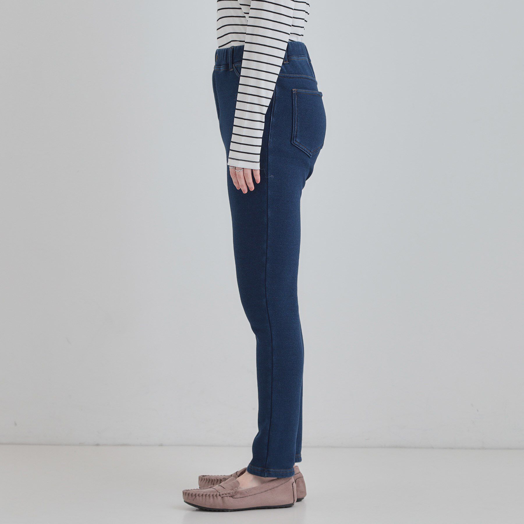 SHOO･LA･RUE「【あったか/洗濯機可/S-LL】裏シャギーデニム風レギンス」|その他|