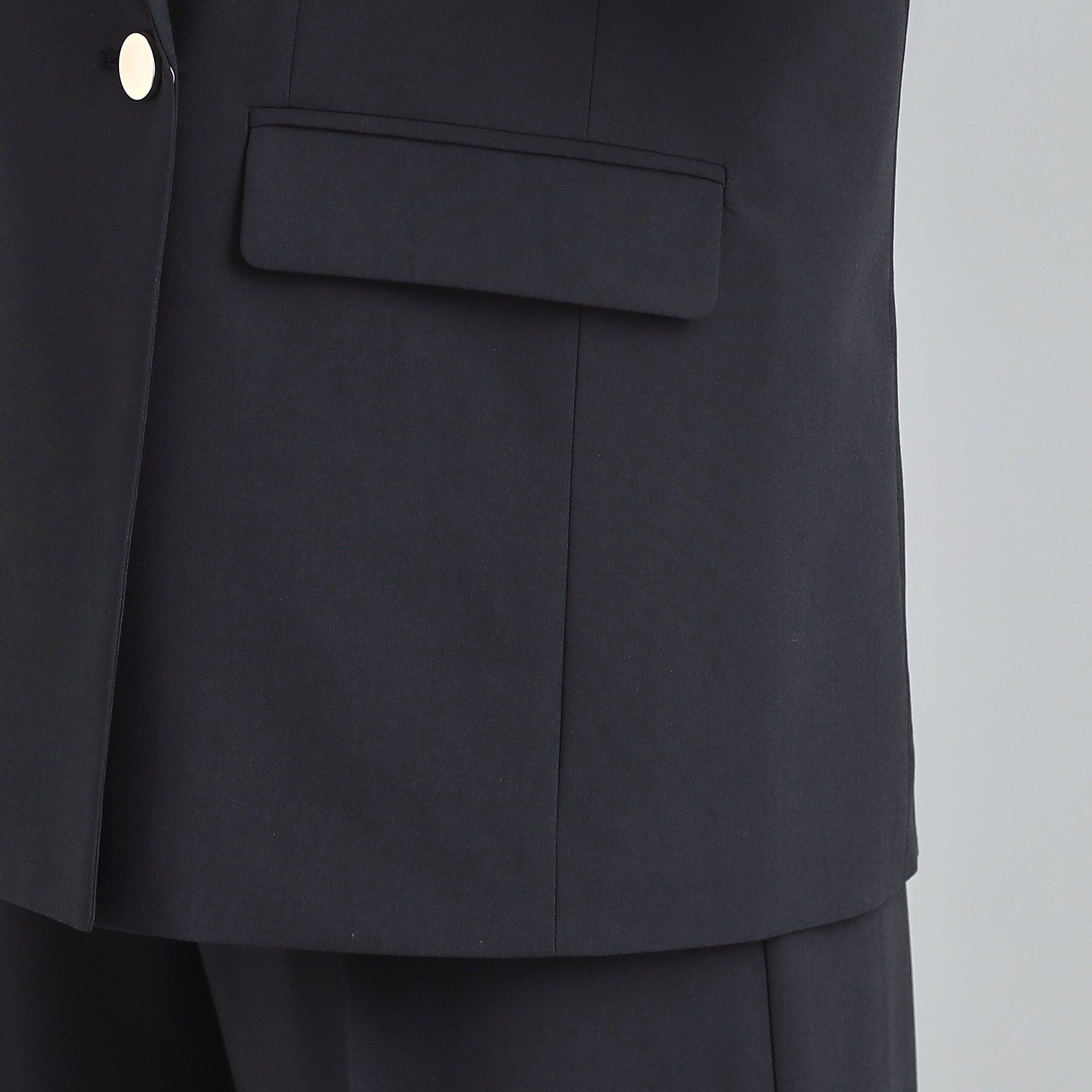 SHOO･LA･RUE「【セットアップ可/S-LL/洗濯機可】サッと羽織ってこなれ見え ダブルブレストジレ」|ベスト・ジレ|