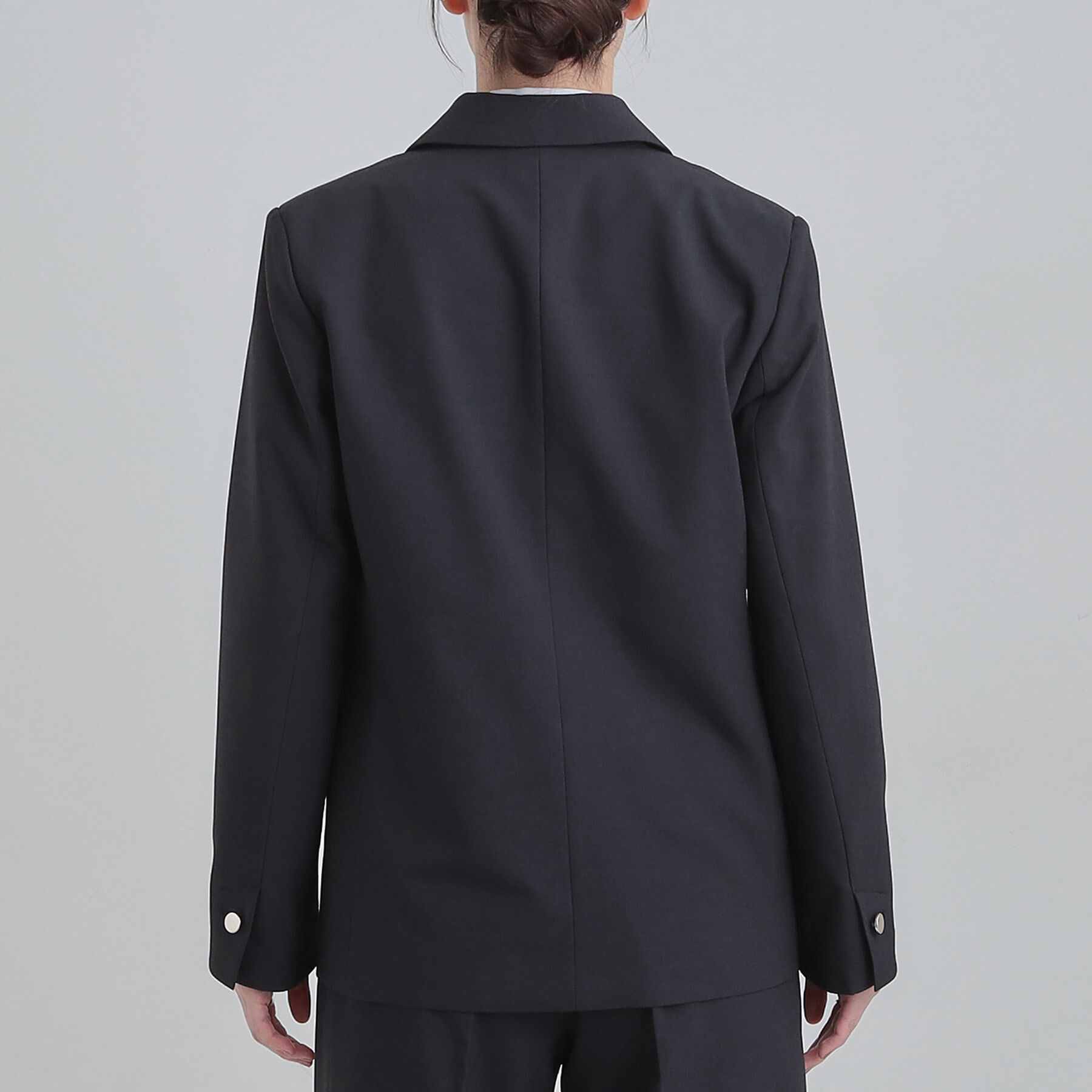 SHOO･LA･RUE「【セットアップ可/S-LL/洗濯機可】マニッシュに決まる ダブルブレストジャケット」|テーラードジャケット|