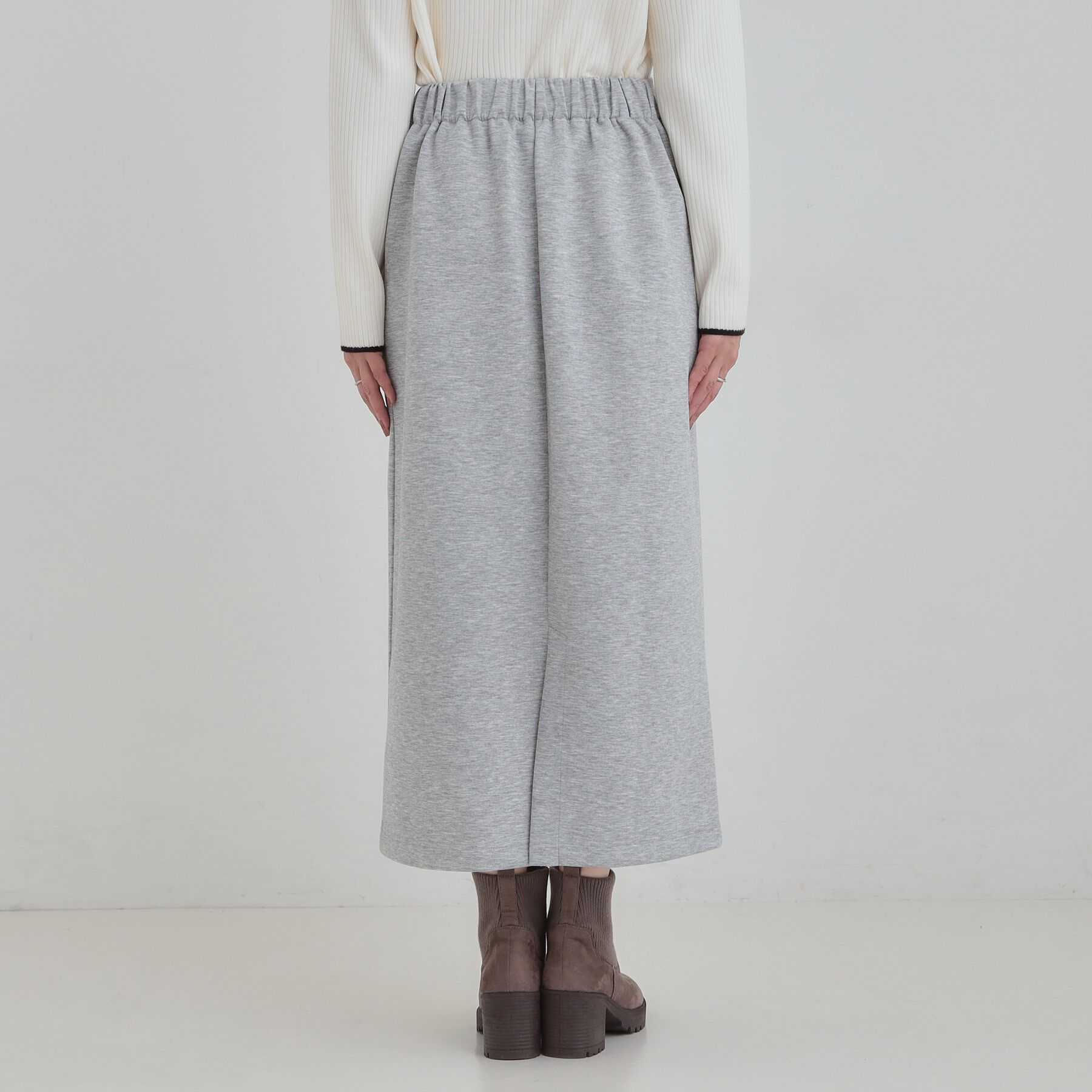 SHOO･LA･RUE「【セットアップ可/S-LL/なめらかタッチ】ベイカーナロースカート」|スカート|