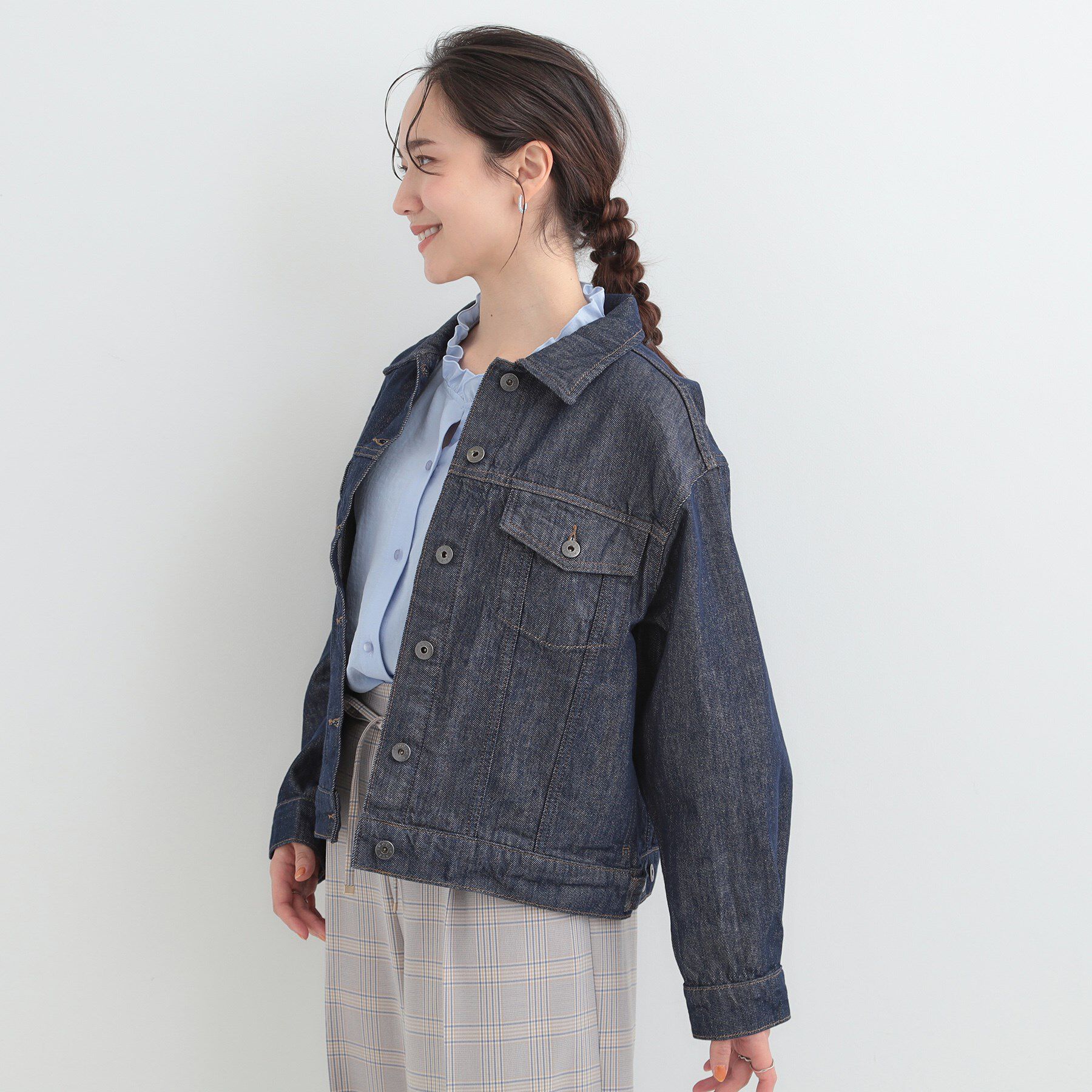 SHOO･LA･RUE「【SHOO・LA・RUE DENIM】羽織るだけでこなれる　オーバーサイズデニムジャケット」|デニムジャケット|