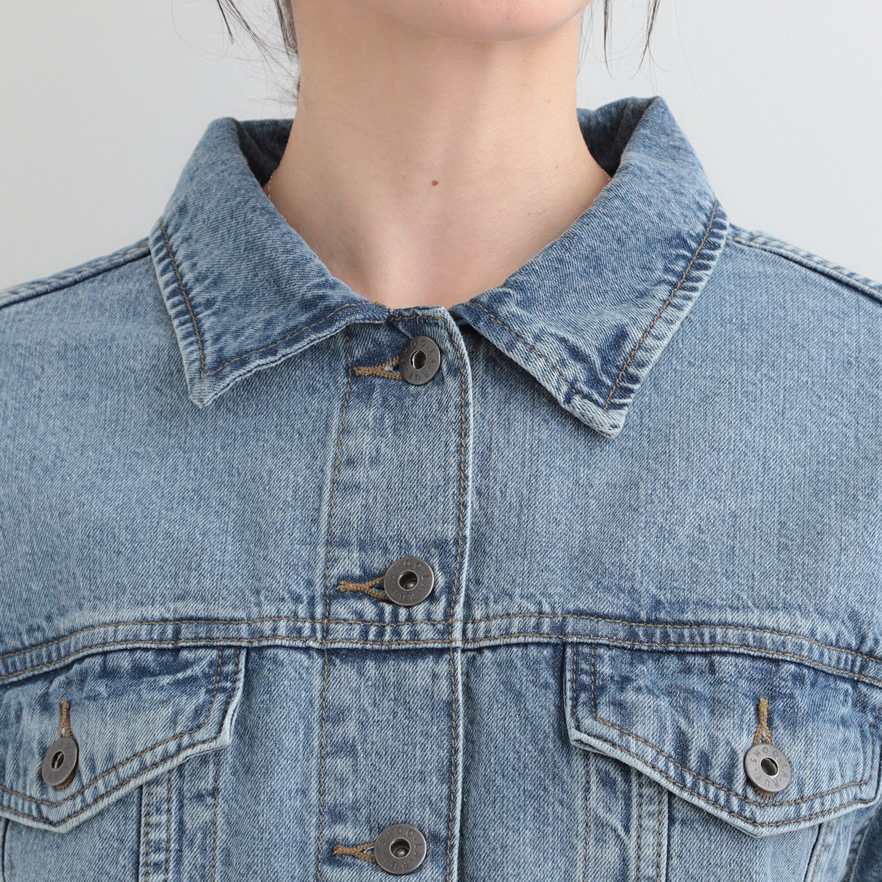 SHOO･LA･RUE「【SHOO・LA・RUE DENIM】羽織るだけでこなれる　オーバーサイズデニムジャケット」|デニムジャケット|