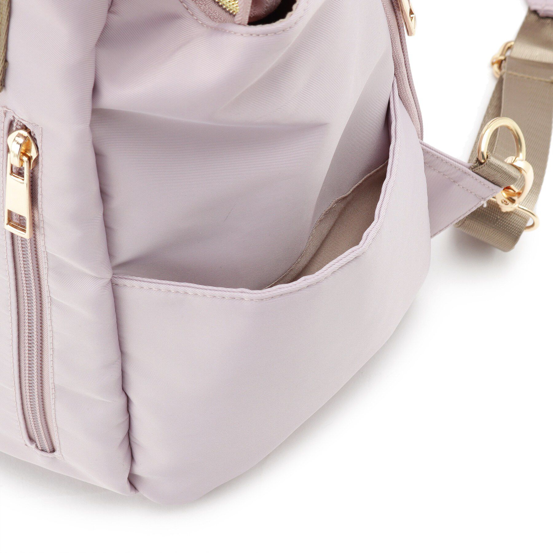 SHOO･LA･RUE「【撥水／2WAY】トートにもなる低反発ベルトの3層リュック」|リュック|