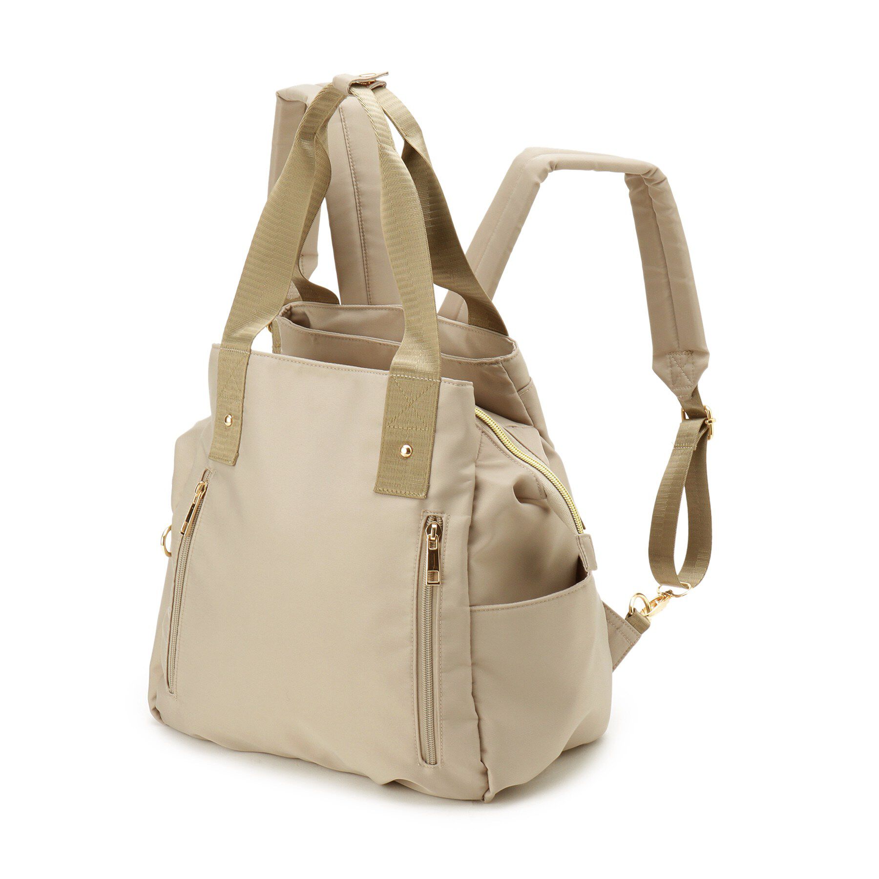 SHOO･LA･RUE「【撥水／2WAY】トートにもなる低反発ベルトの3層リュック」|リュック|