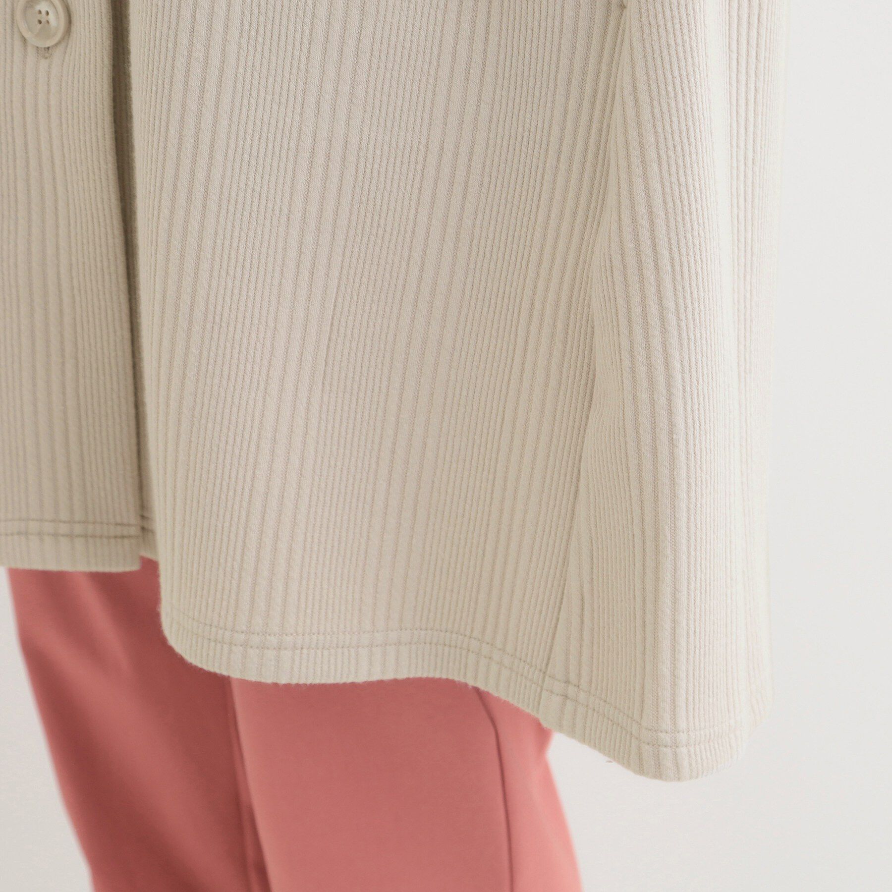 SHOO･LA･RUE「【洗濯機可/S-LL】体型をカバーしながらスマートに魅せる。ストライプジャカード コーディガン」|その他|