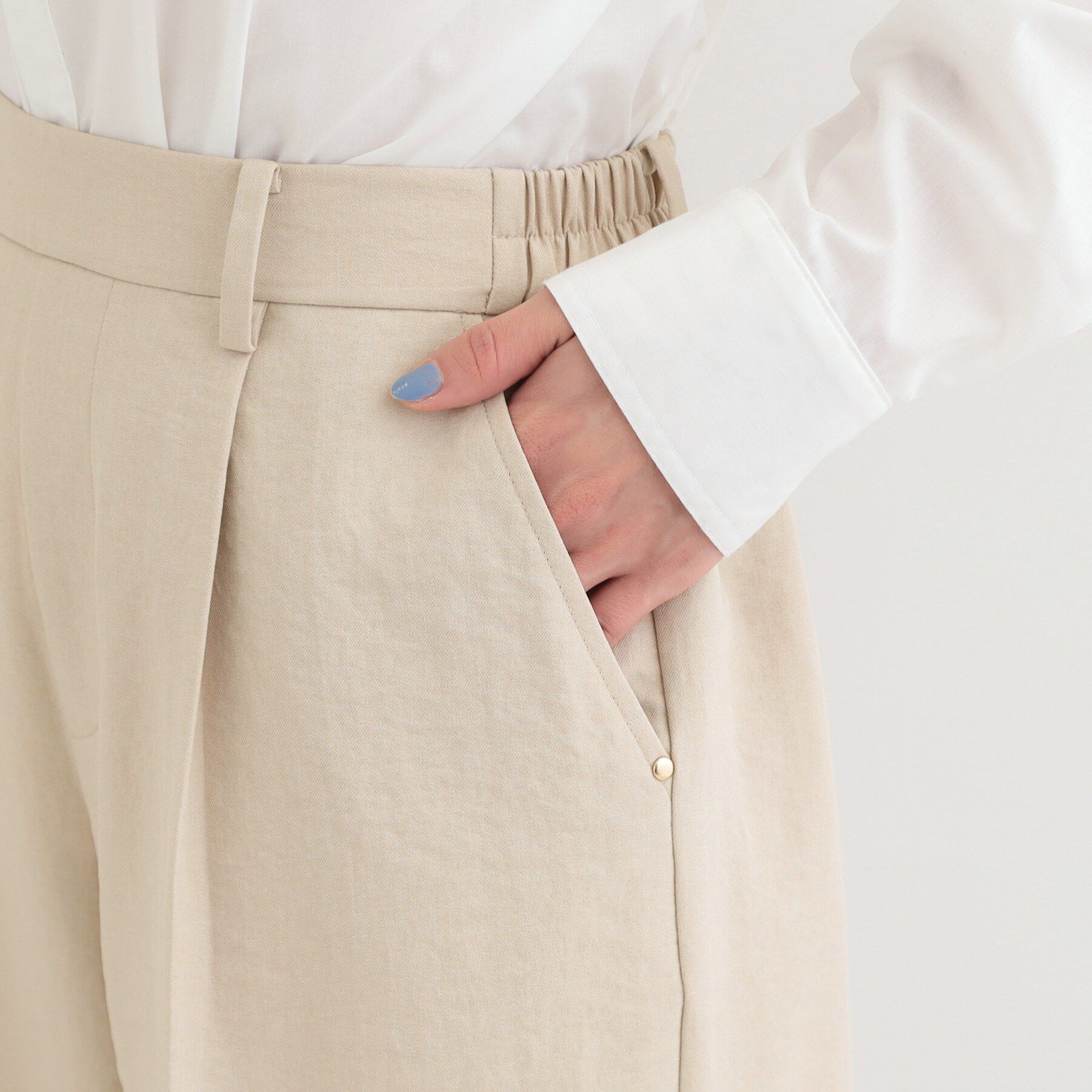 SHOO･LA･RUE「【洗濯機可/セットアップ可/SS-LL/UV】脚のラインをきれいに見せる ワイドパンツ」|その他|