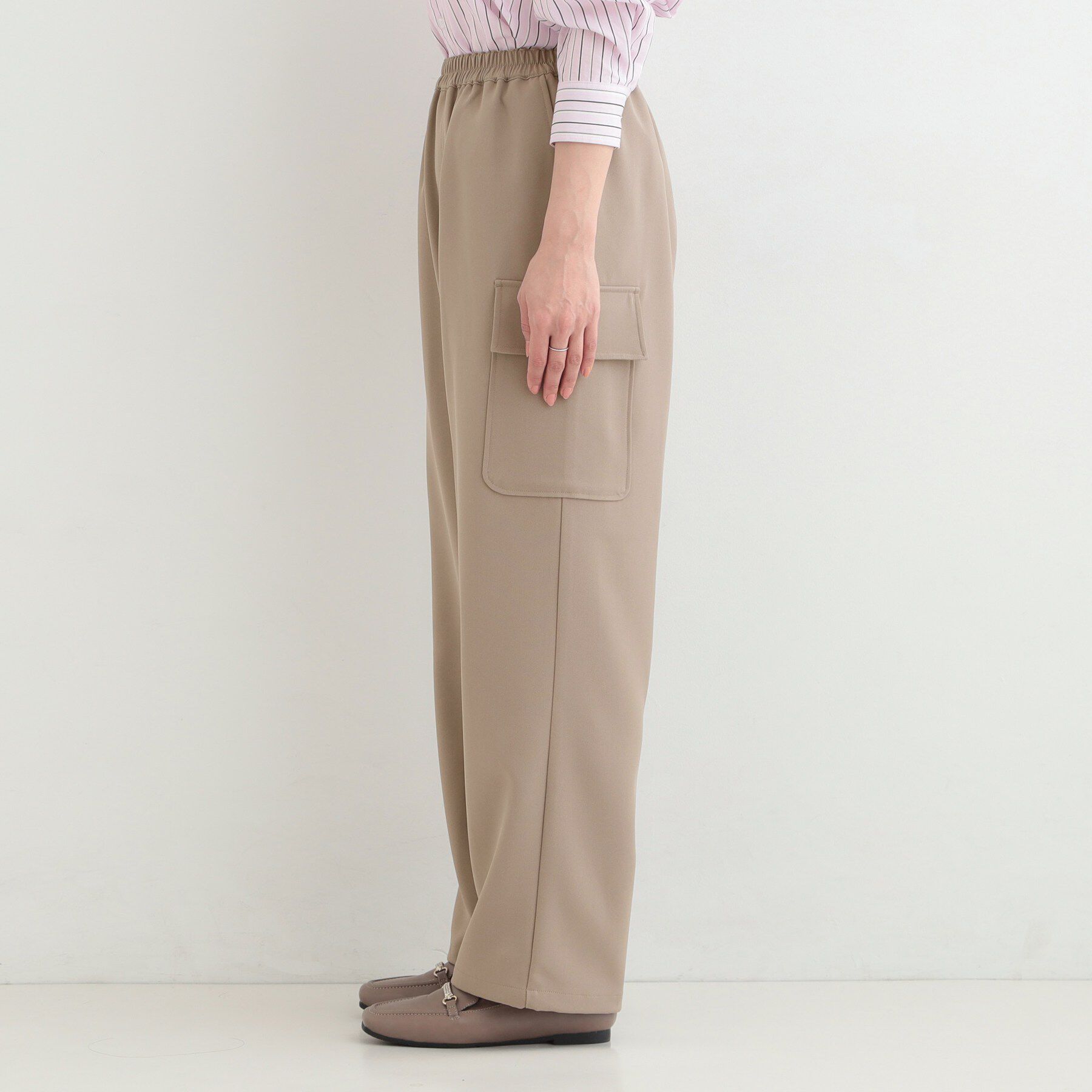 SHOO･LA･RUE「【洗濯機可/S-LL/2WAY】こなれたカジュアルスタイルに イージーカーゴパンツ」|その他|