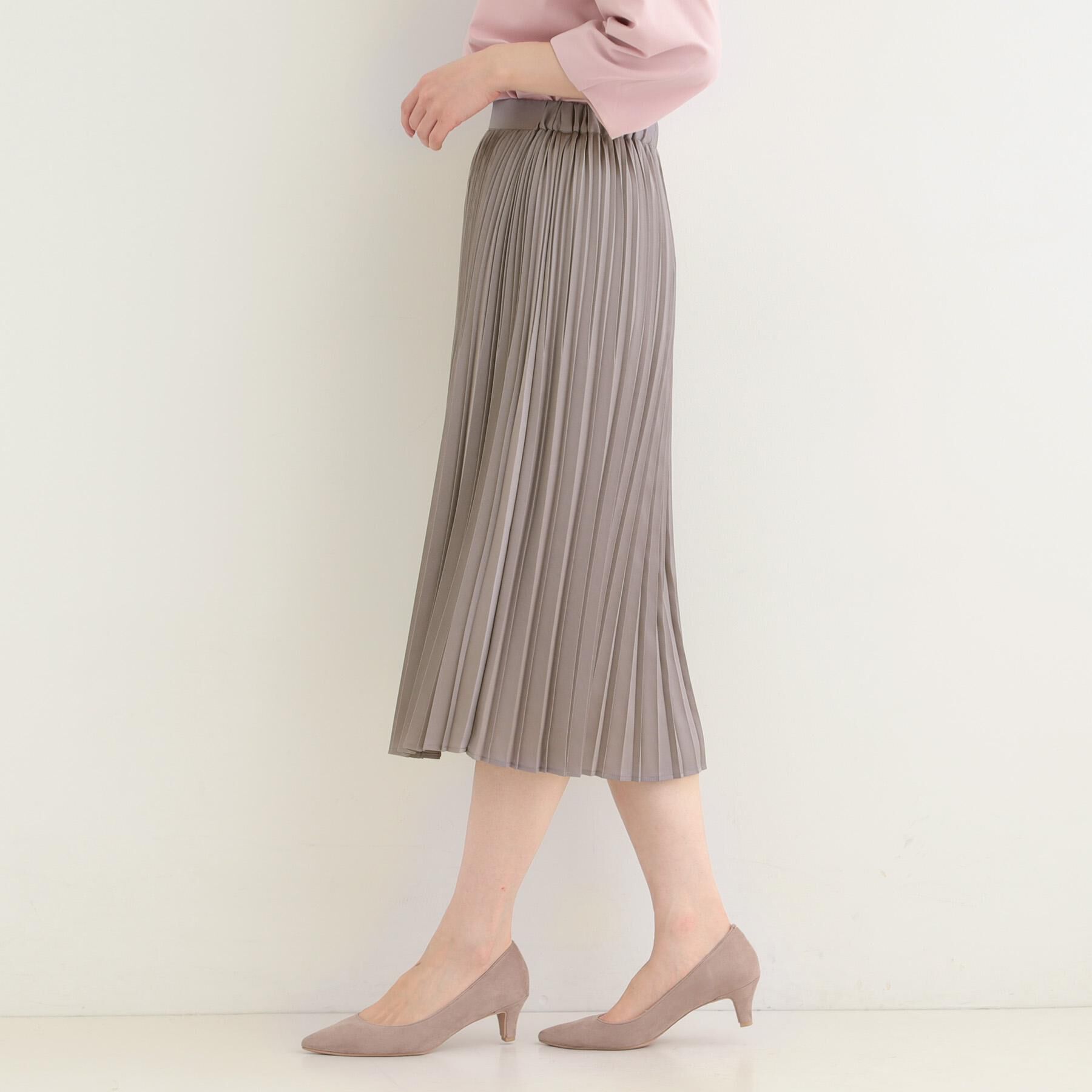 SHOO･LA･RUE「【着丈選べる】微ラメプリーツスカート」|スカート|